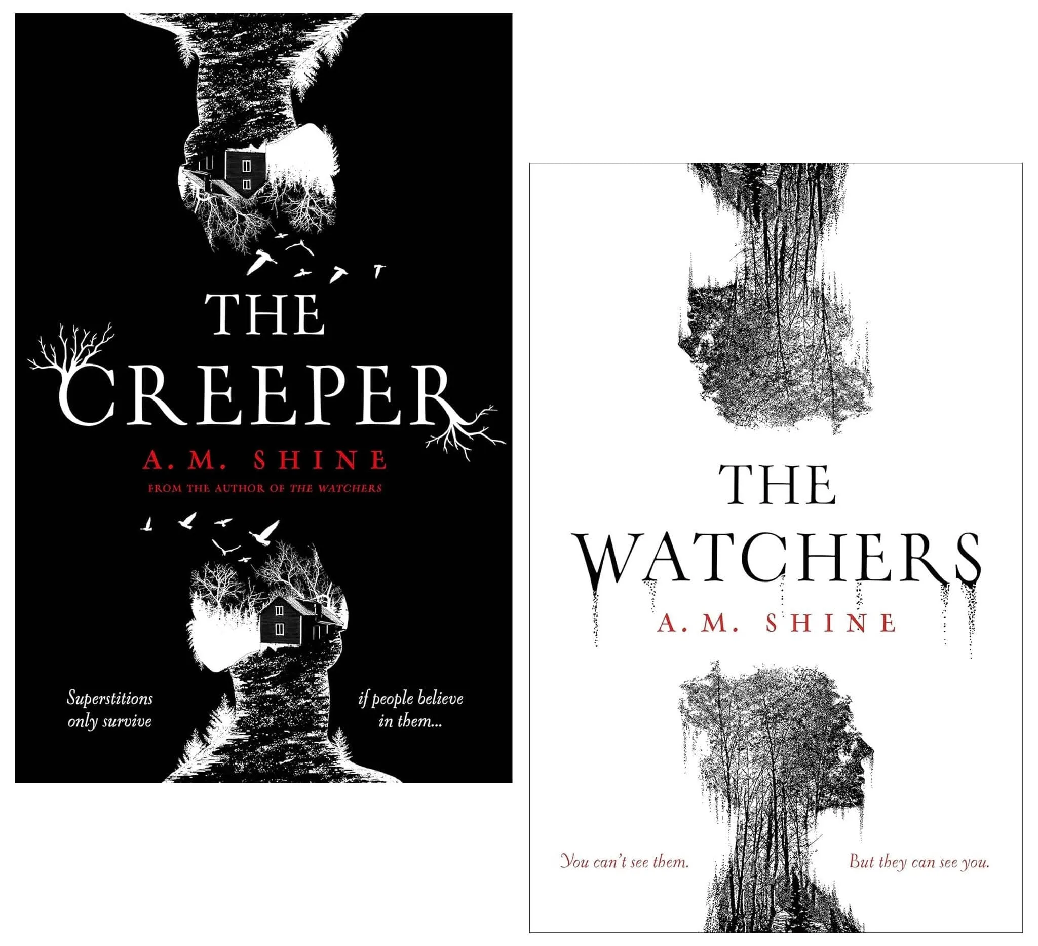 A M Shine's The Watchers & The Creeper: 2 Books Collection Set - Fiction - Paperback