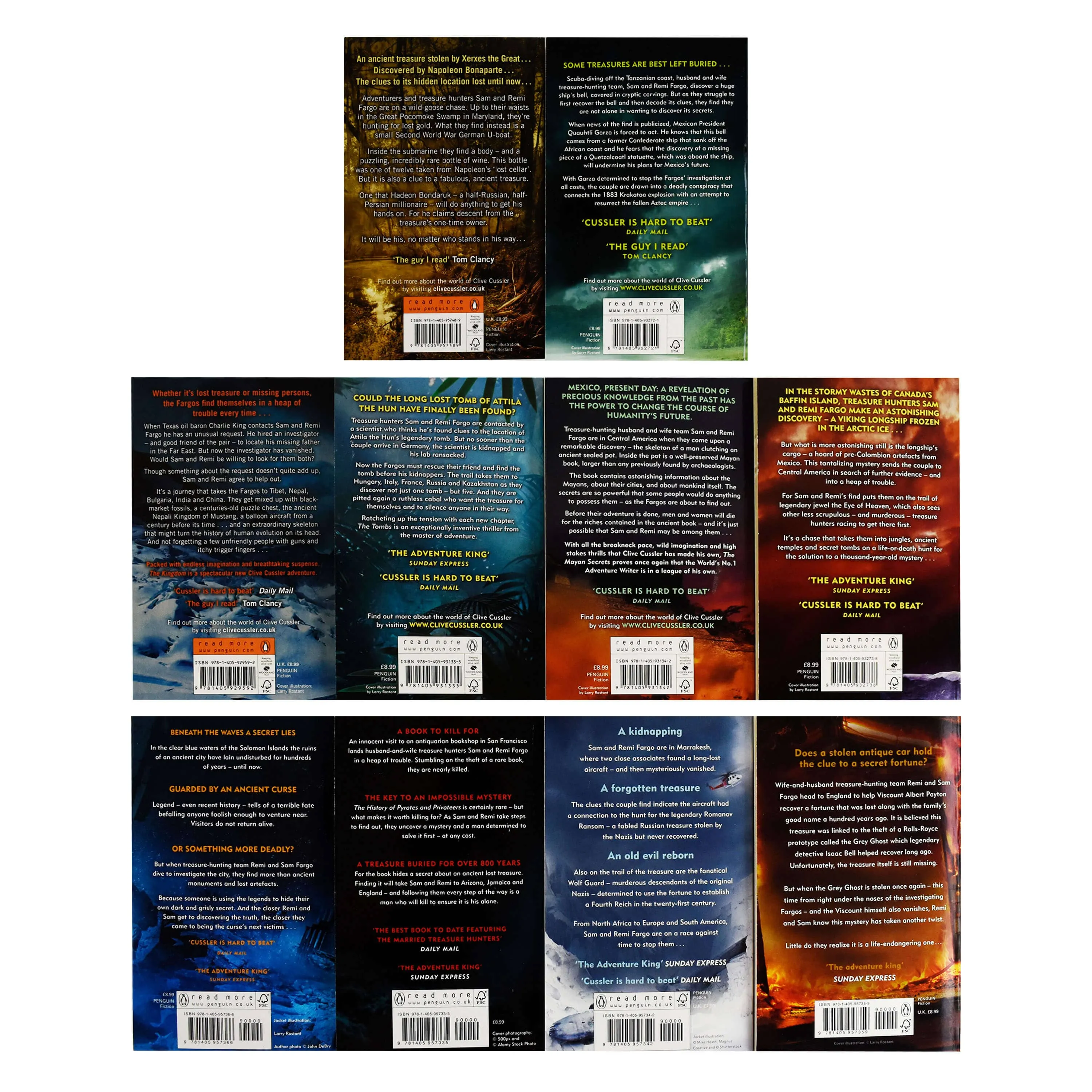 A Sam and Remi Fargo Adventure by Clive Cussler & Grant Blackwood 10 Books Collection Set - Fiction - Paperback