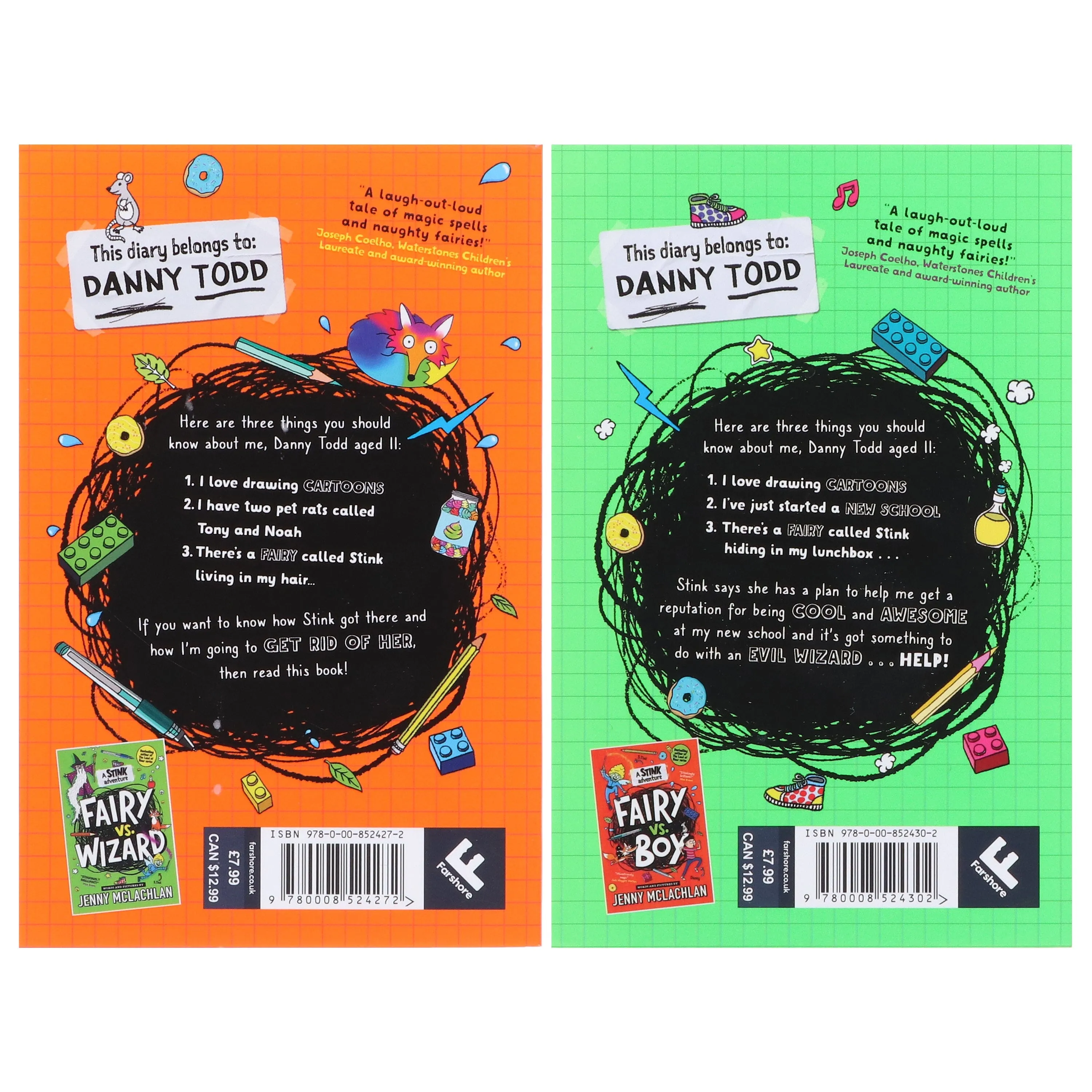 A Stink Adventure Series By Jenny McLachlan illustrated 2 Books Collection Set - Ages 7-11 - Paperback