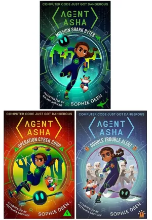 Agent Asha Trilogy By Sophie Deen: illustrated 3 Books Collection Set - Ages 9-11 - Paperback