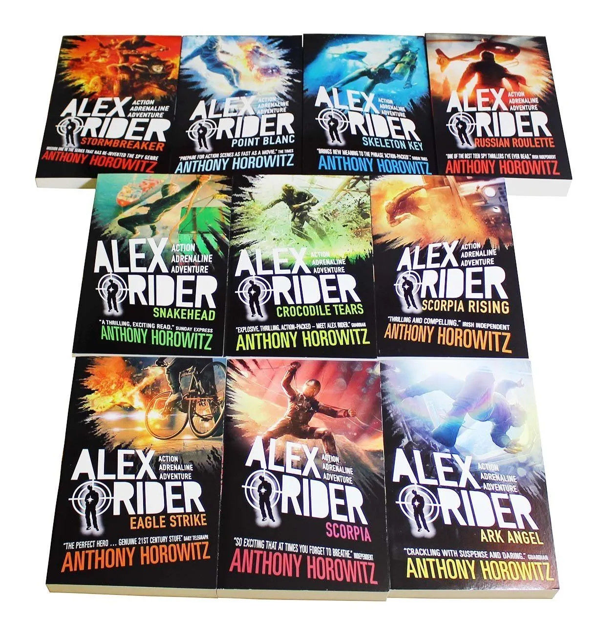 Alex Rider 10 Books Box Set Collection - Spy Fiction - Paperback - Anthony Horowitz