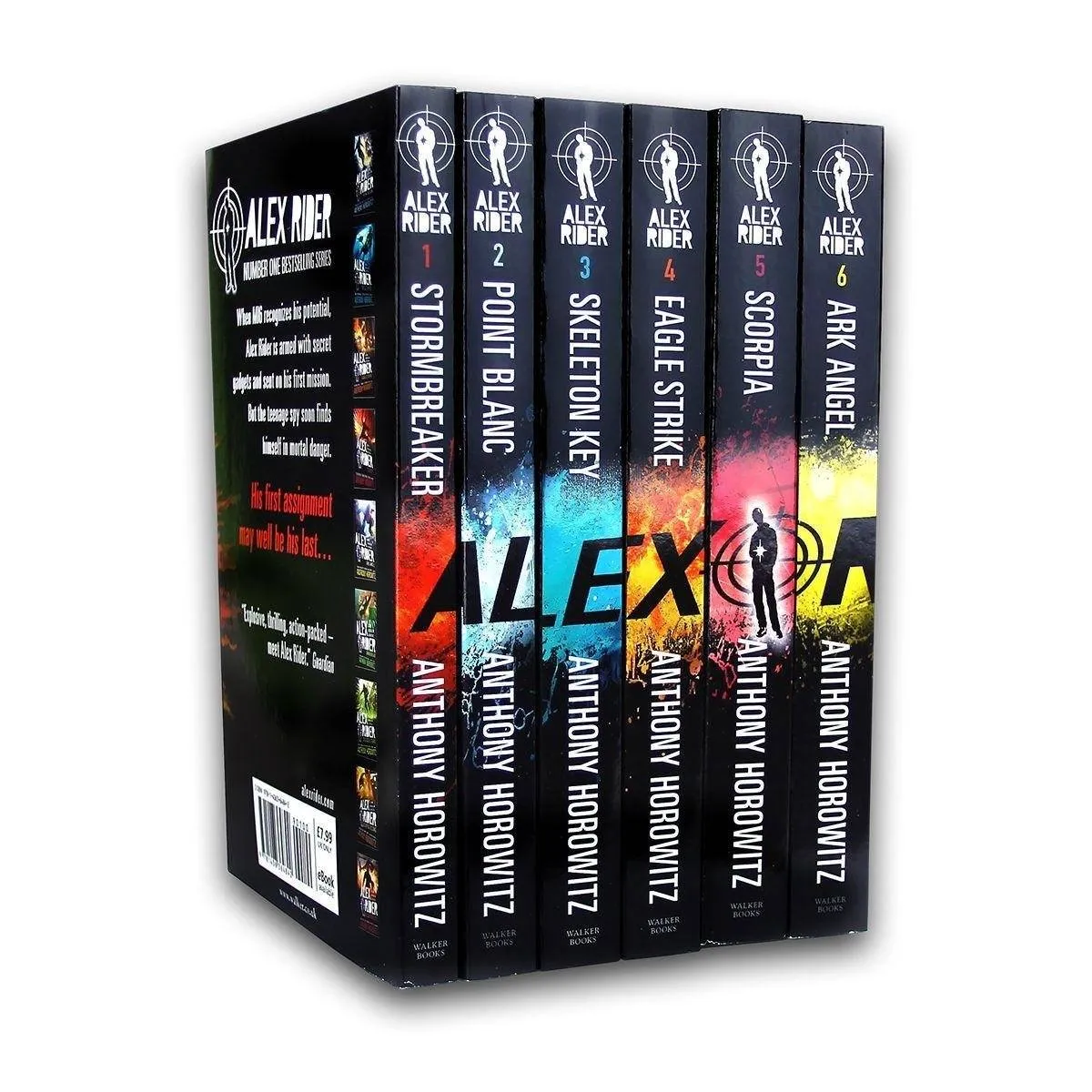 Alex Rider 6 Book pack Adventure Series Collection - Spy Fiction - Paperback - Anthony Horowitz