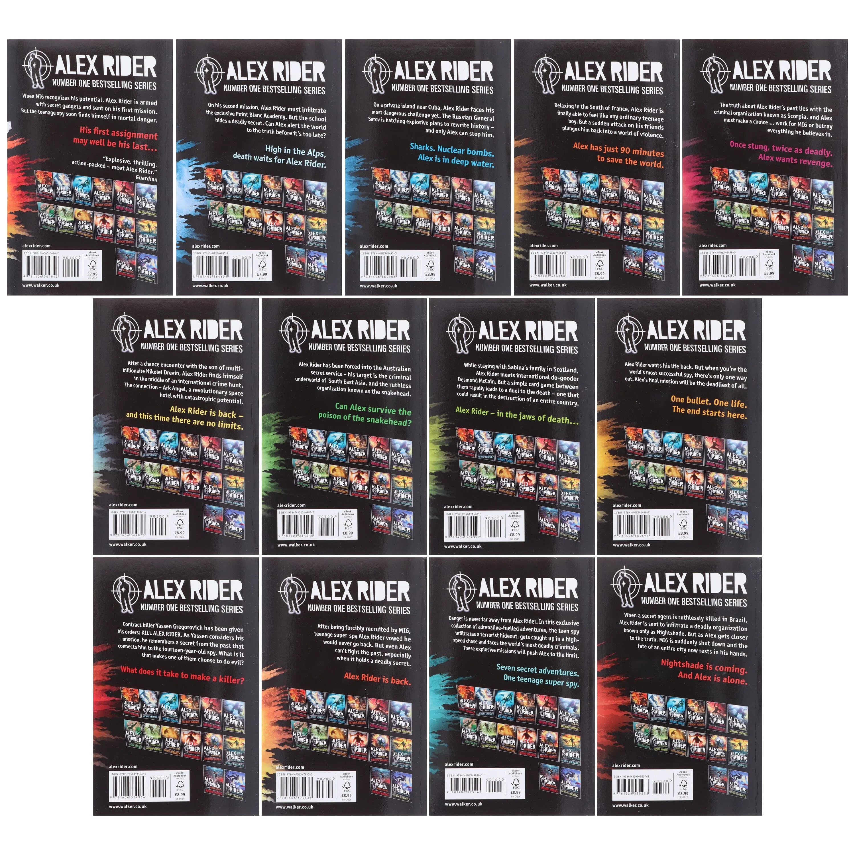 Alex Rider The Complete Missions by Anthony Horowitz: 13 Books Collection Box Set - Ages 9-14 - Paperback