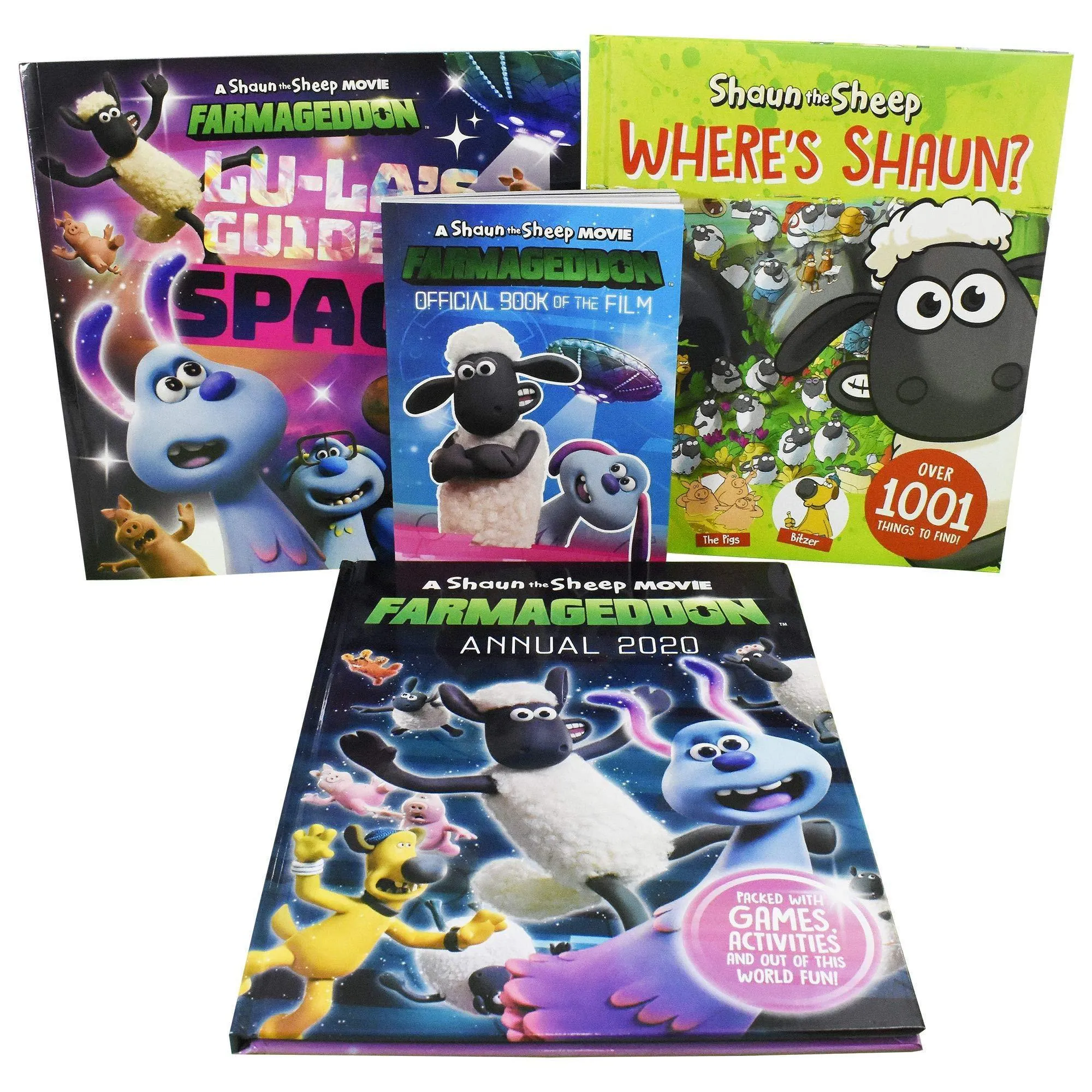 An Official Shaun the Sheep Movie Farmageddon 4 Books Collection By Sweet Cherry Publishing - Ages 5-7 - Hardback/Paperback
