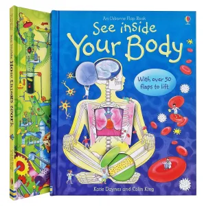 An Usborne Flap Book See Inside Series 2 Books Set - Ages 6  - Board Book