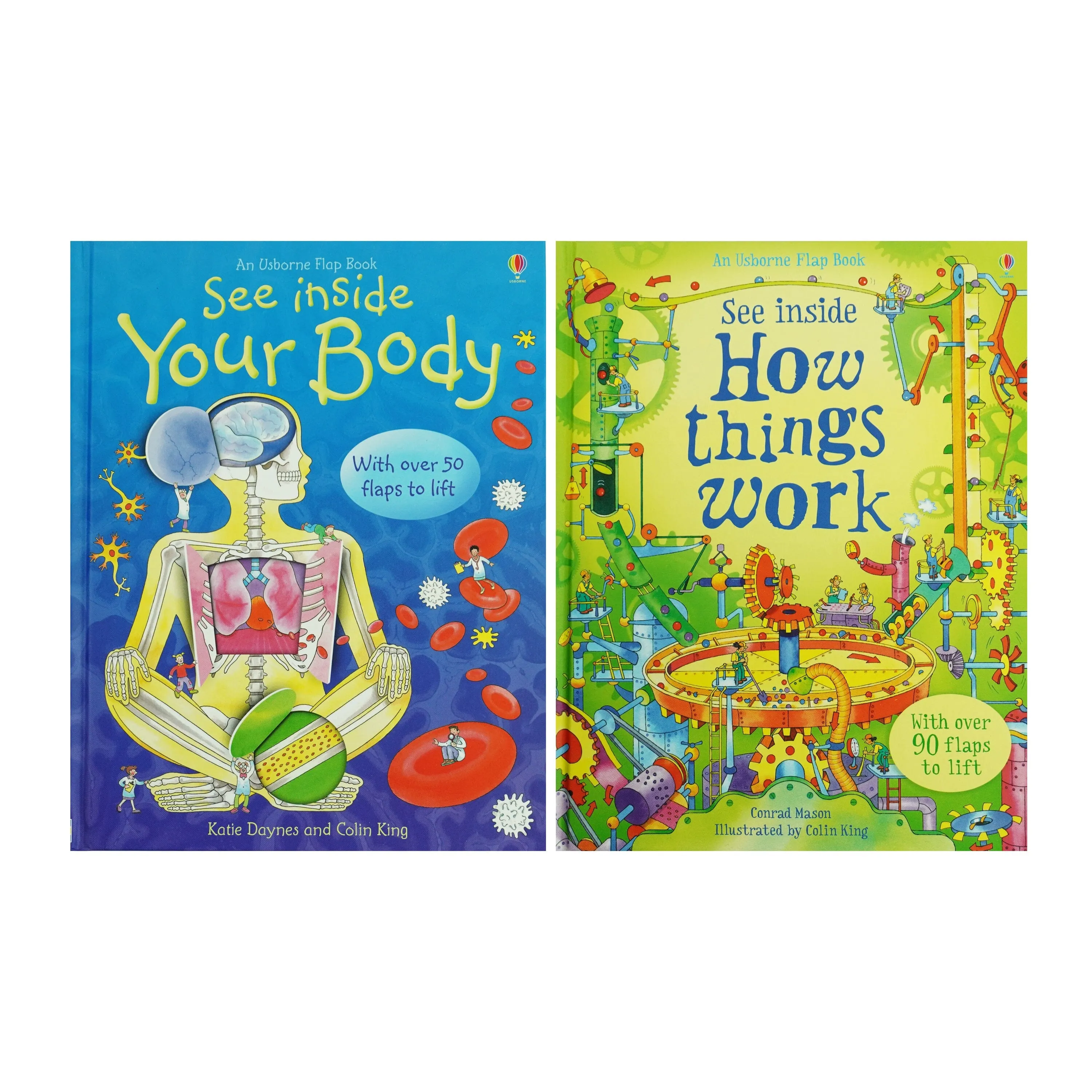 An Usborne Flap Book See Inside Series 2 Books Set - Ages 6  - Board Book