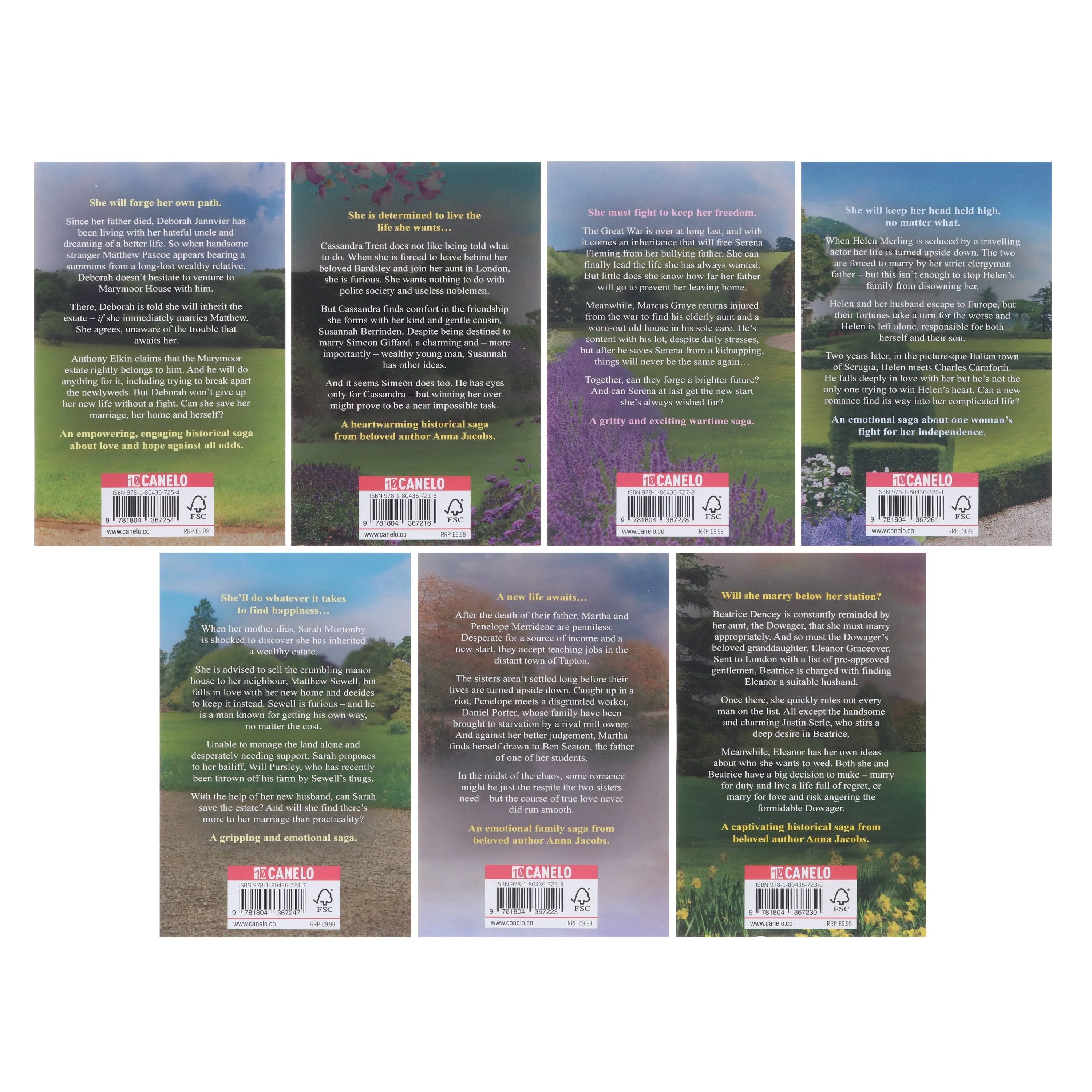 Anna Jacobs Novels: 7 Books Collection Set - Fiction - Paperback