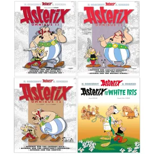 Asterix Omnibus 11-13 (Book 31-40) Graphic Novels by Goscinny & Uderzo: (3 Books in 1) 4 Books Collection Set - Ages 6-11 - Paperback