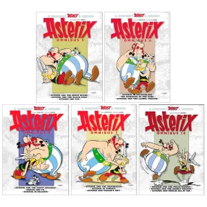 Asterix Omnibus 6-10 (Book 16-30) by Goscinny & Uderzo: (3 Book in 1) 5 Books Collection Set - Ages 6-11 - Paperback