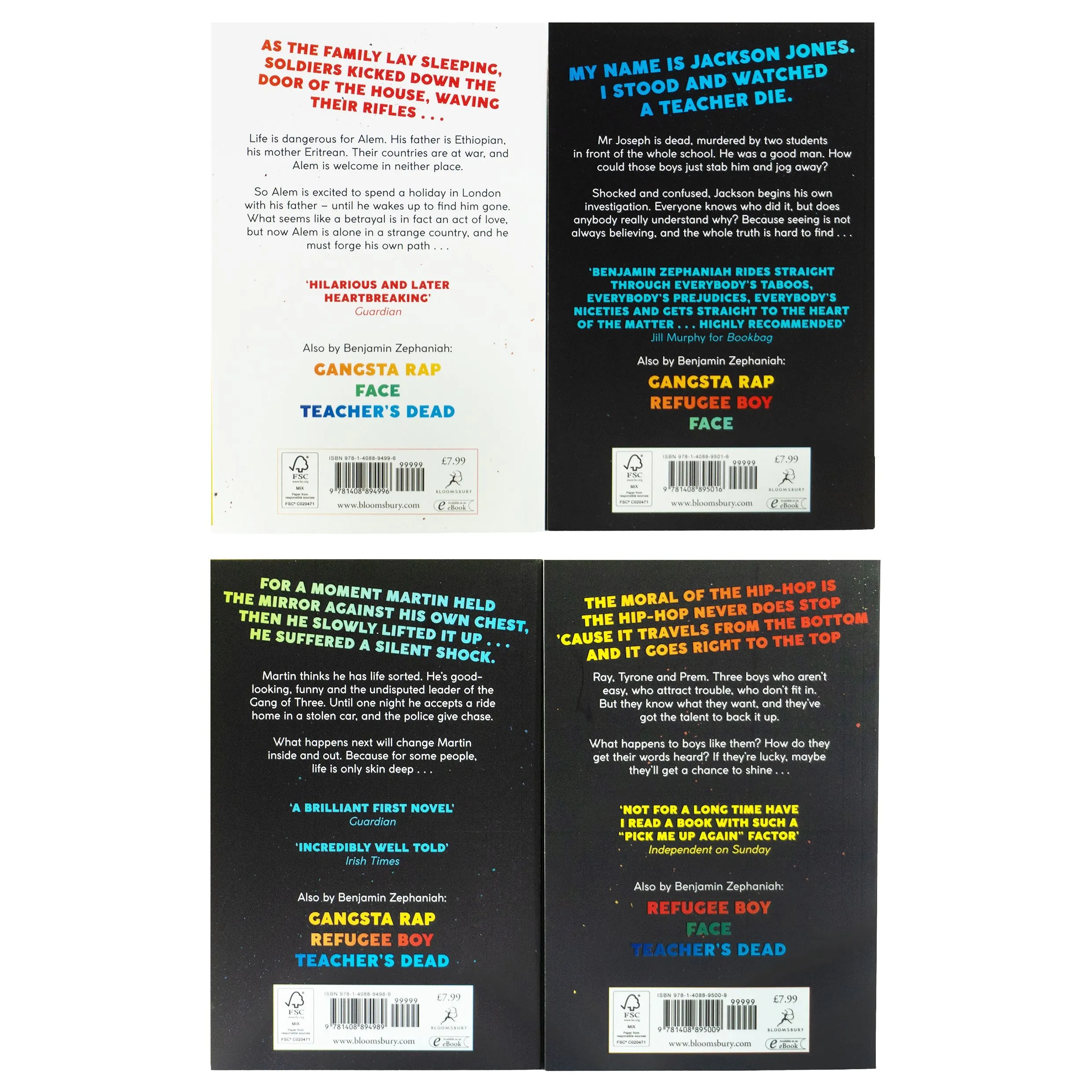 Benjamin Zephaniah Collection 4 Books Set - Ages 12  - Paperback