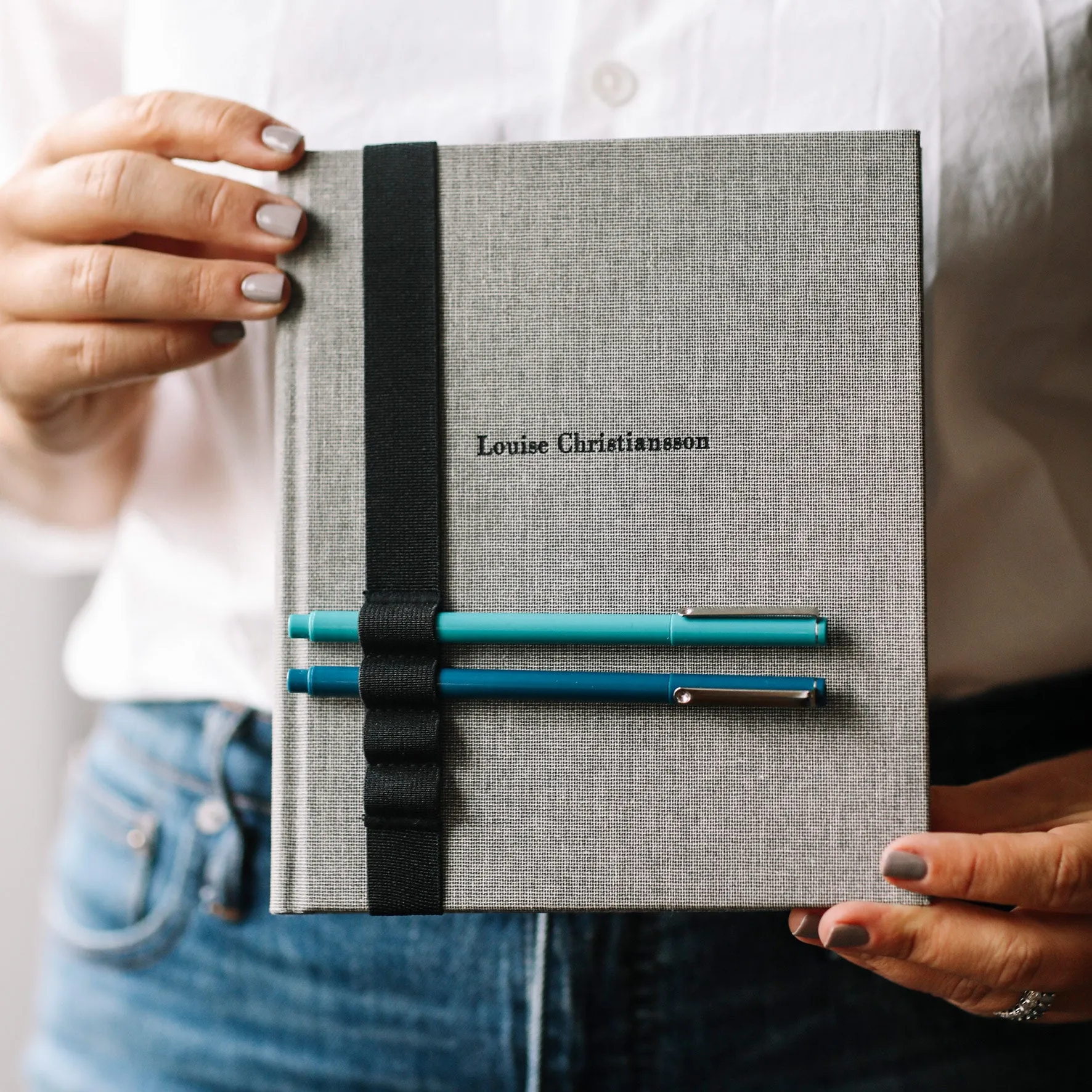 Bookbinders Design - Cloth Notebook - Large - Black/White <Outgoing>