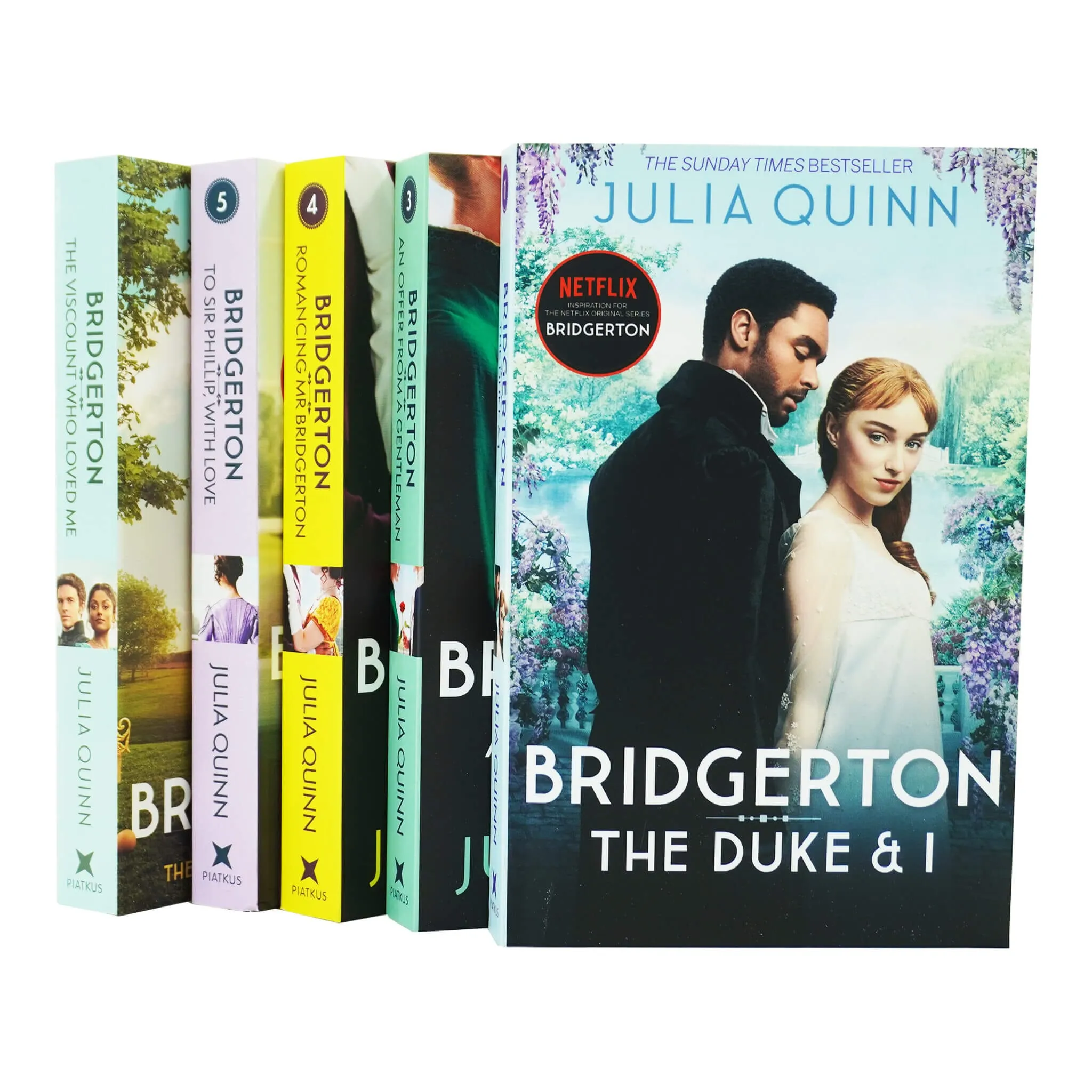 Bridgerton by Julia Quinn: Books 1-5 Collection Set - Fiction - Paperback