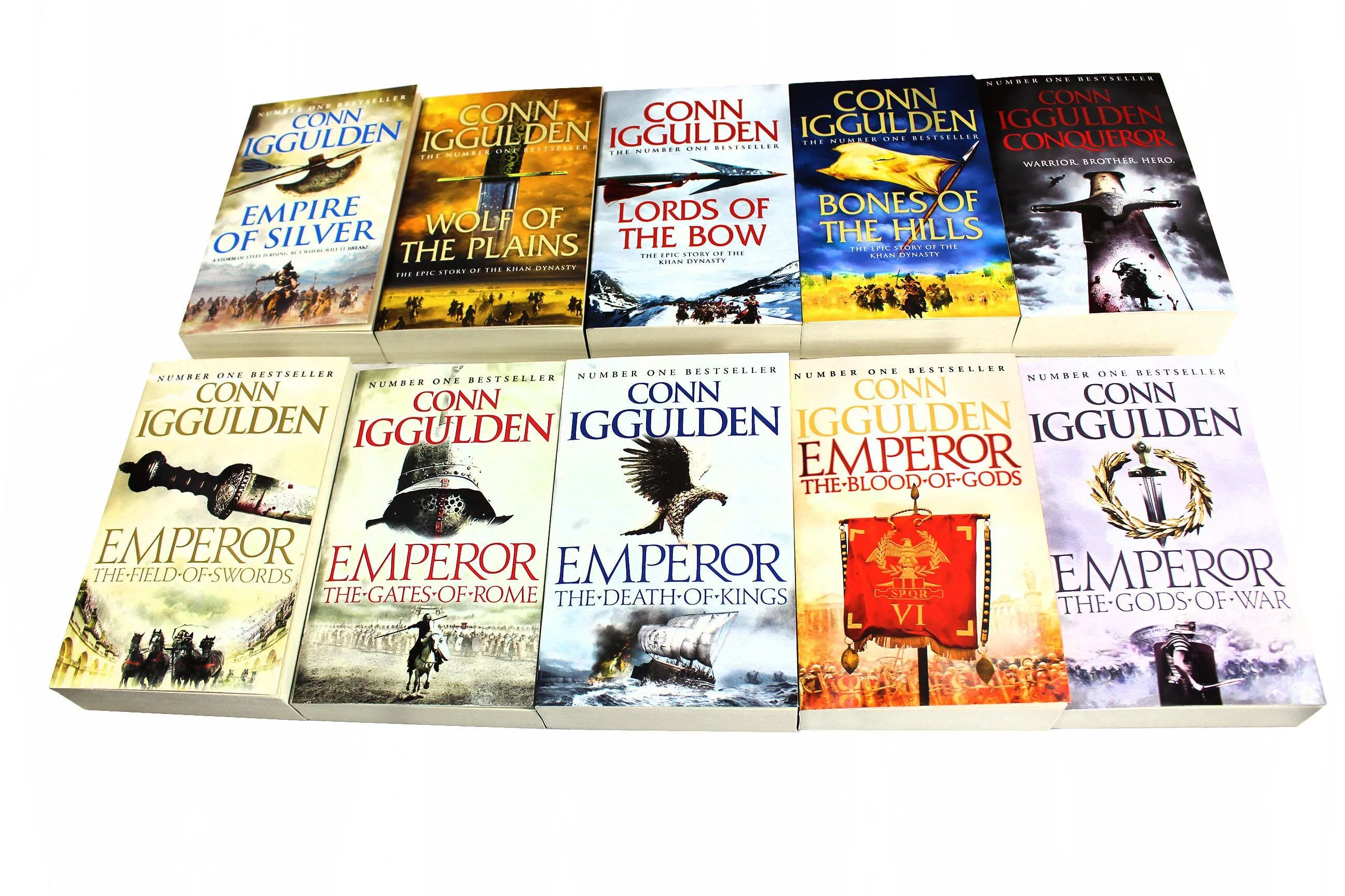Conn Iggulden Conqueror and Emperror Series 10 Books Collection - Adult - Paperback