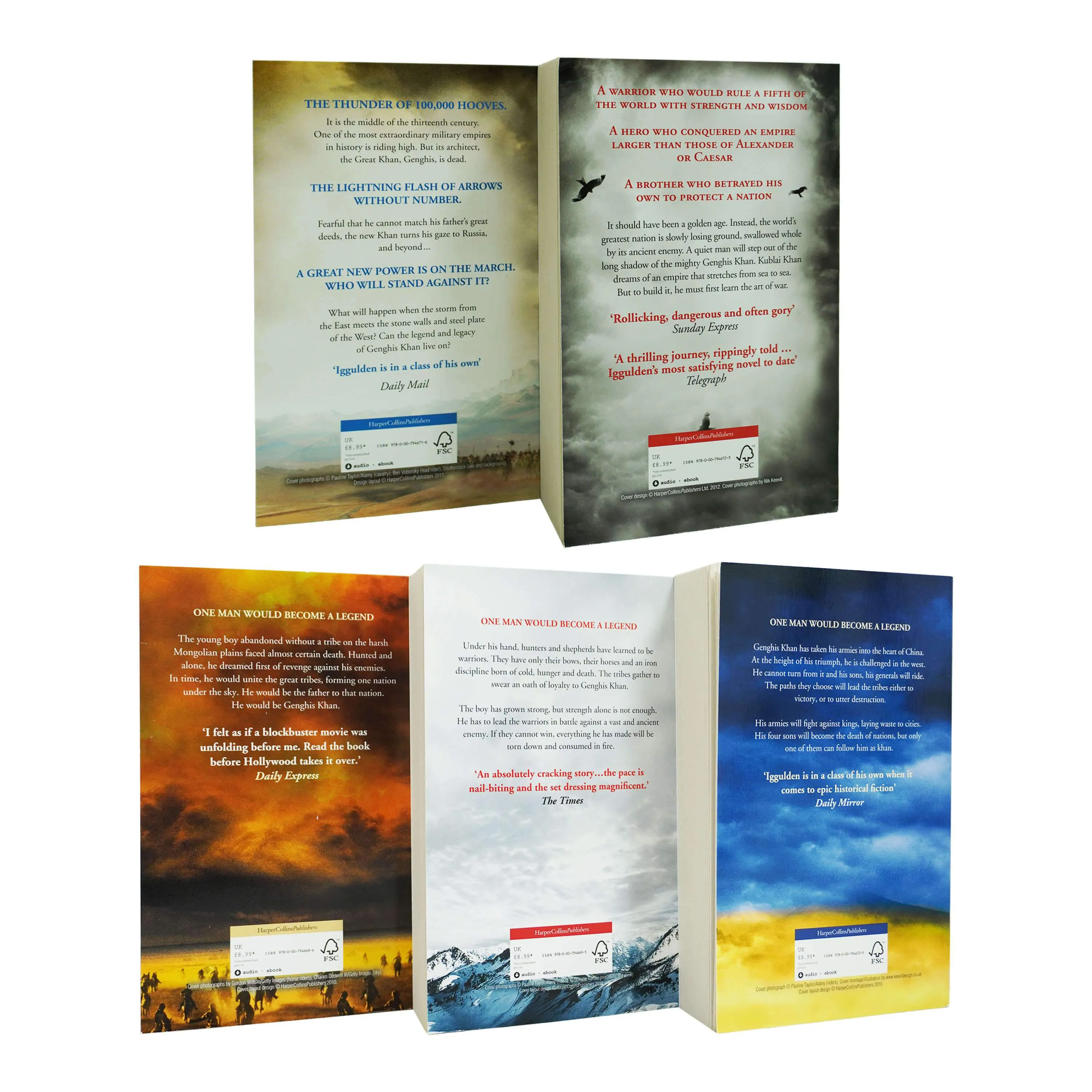 Conqueror Series by Conn Iggulden 5 Books Collection Set - Fiction - Paperback