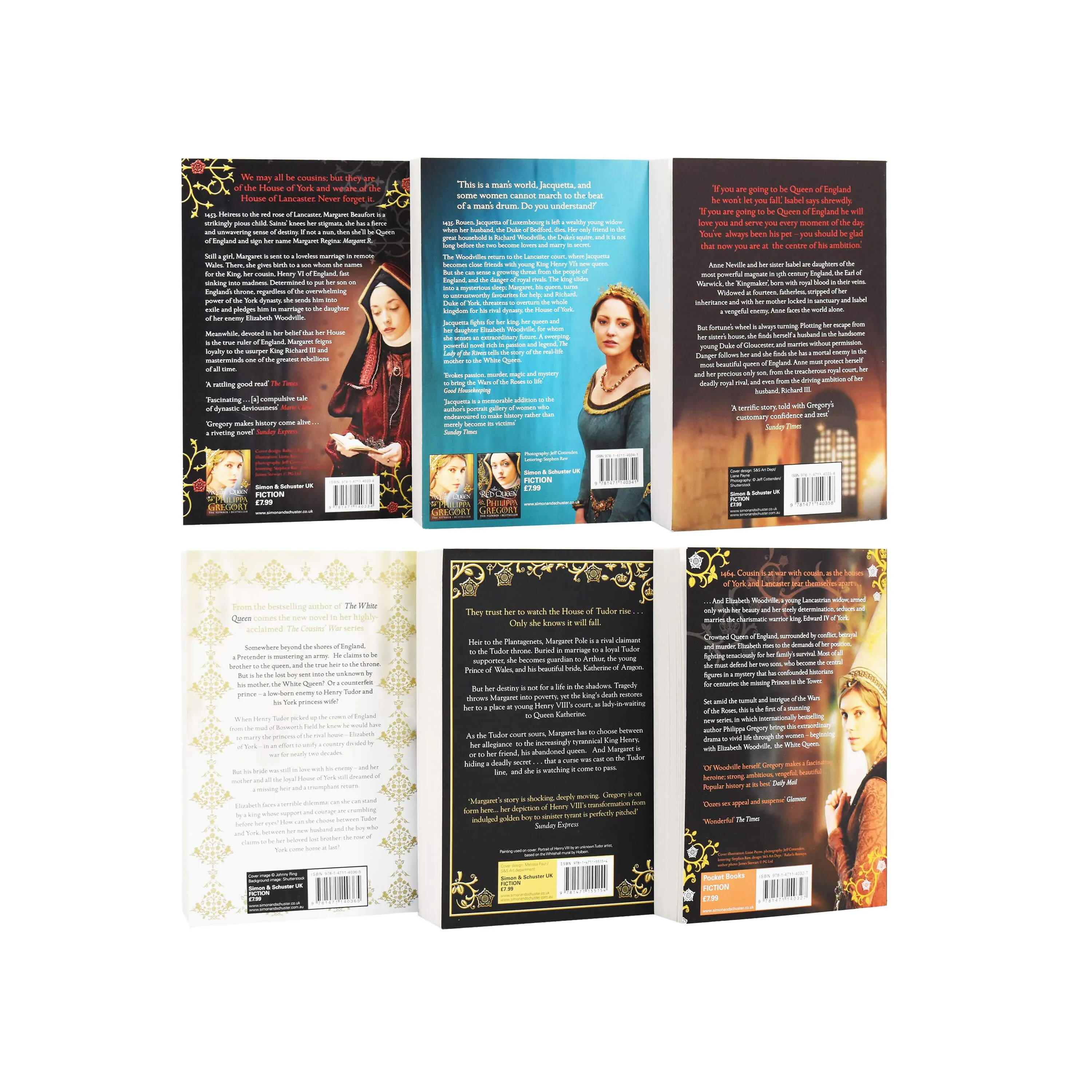 Cousins War Series By Philippa Gregory 6 Books Collection Set - Fiction - Paperback
