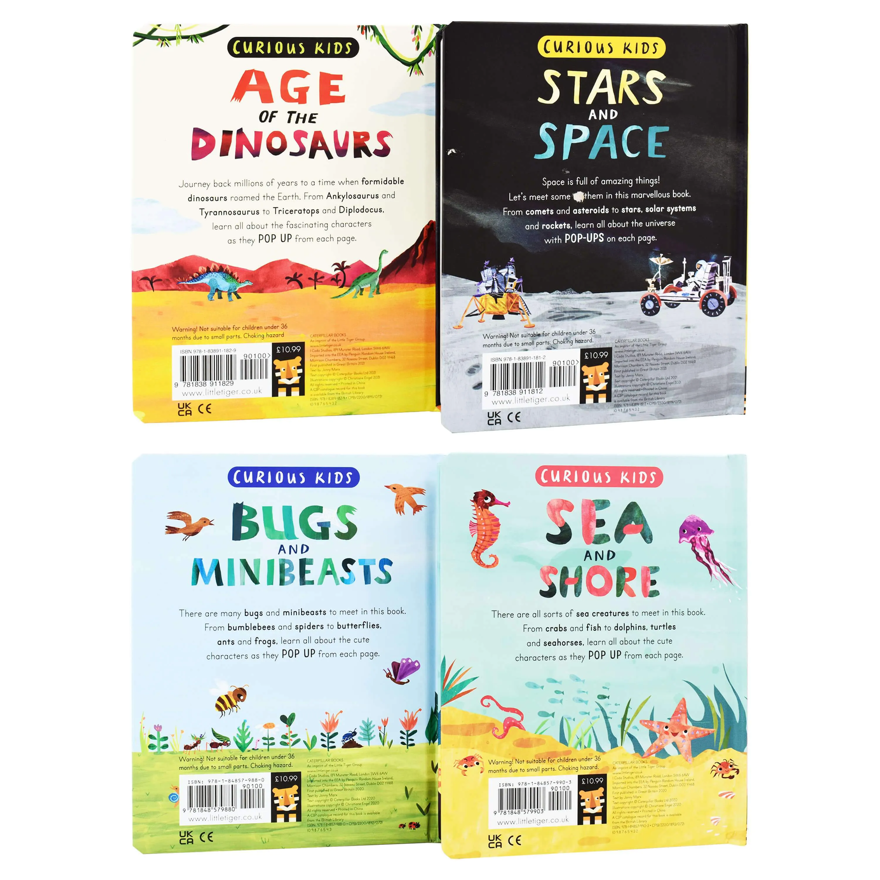 Curious Kids Pop Up Collection 4 Books Set By Christiane Engel - Ages 0-5 - Board Book