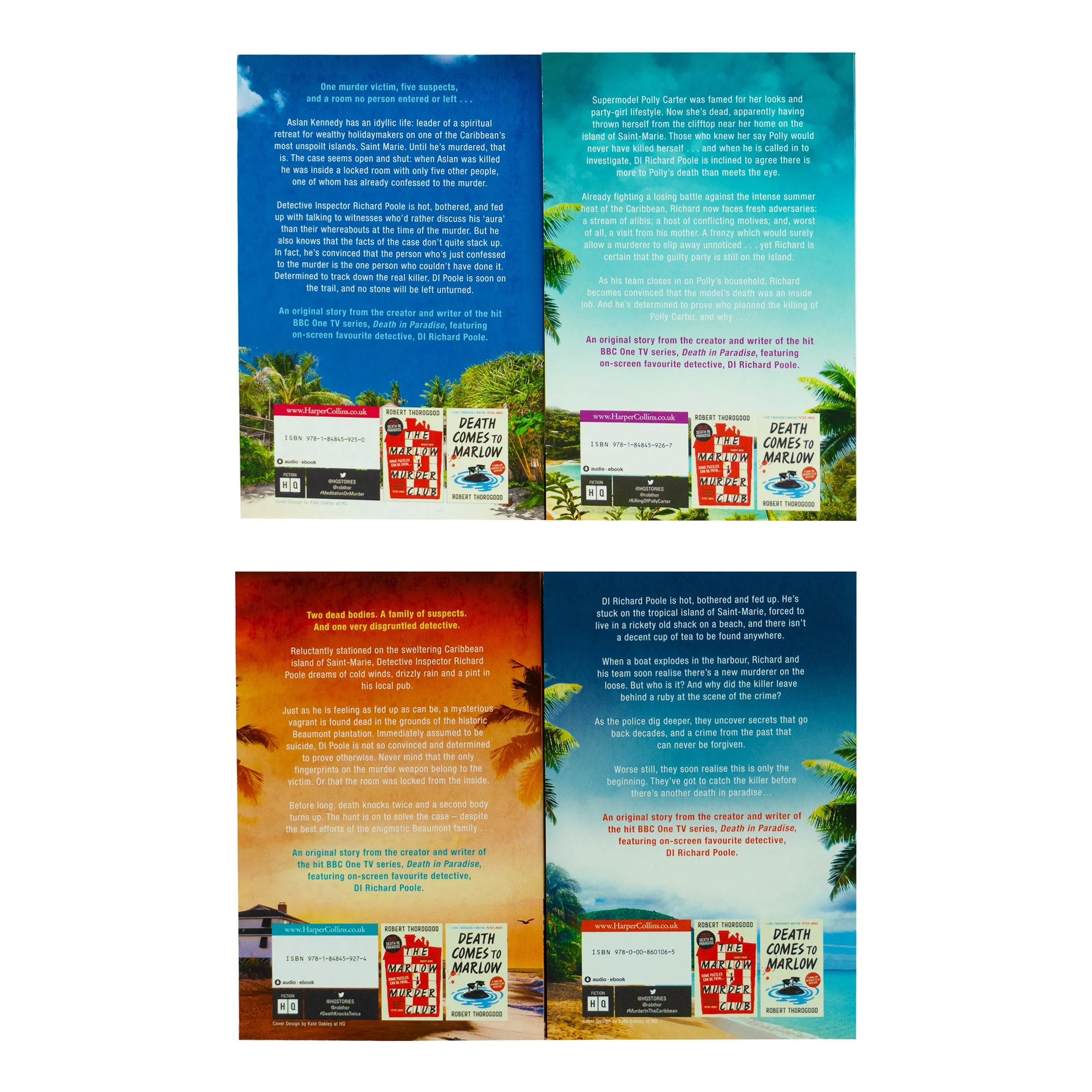 Death in Paradise by Robert Thorogood 4 Books Collection Set - Fiction - Paperback