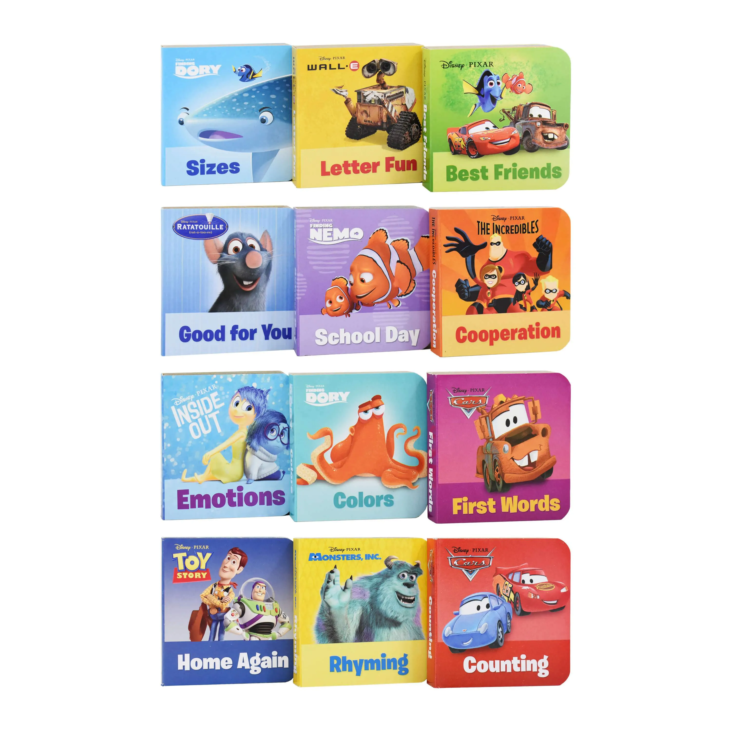 Disney Pixar My First Library 12 Book Set - Ages 0-5 - Board Book