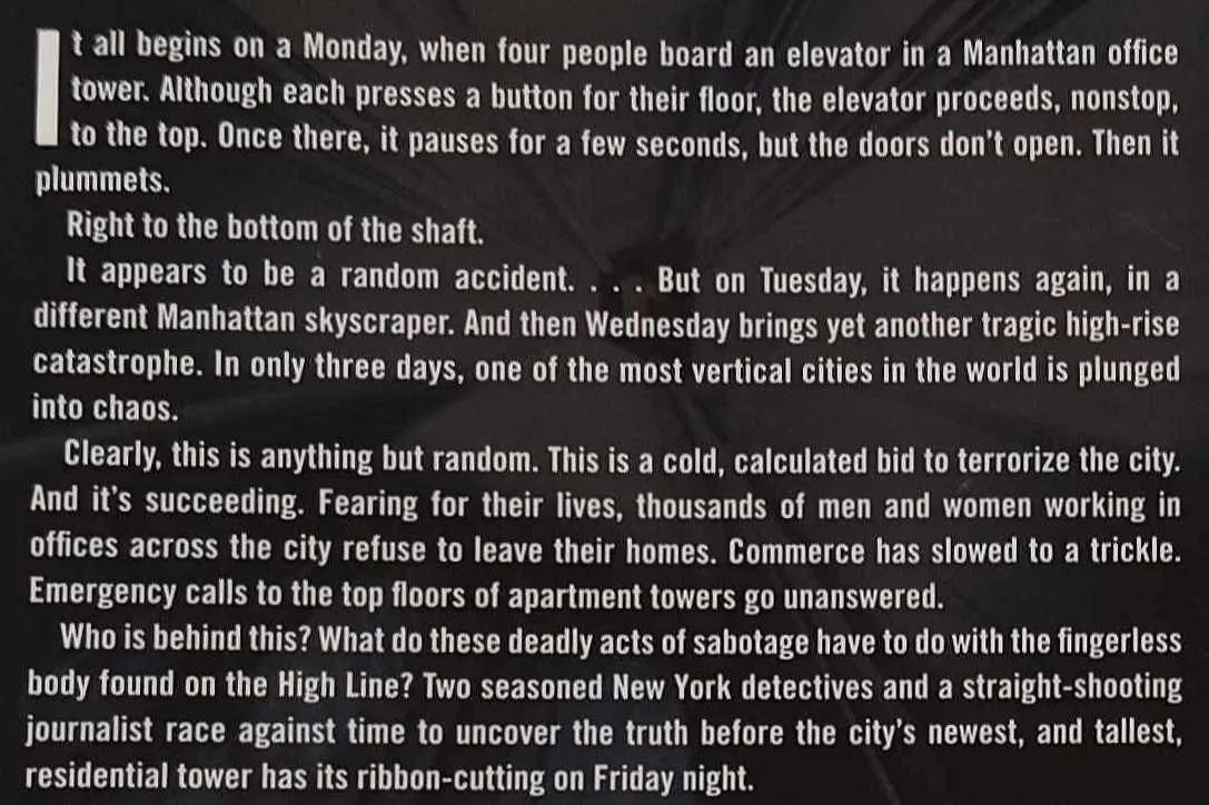 ELEVATOR PITCH - Linwood Barclay