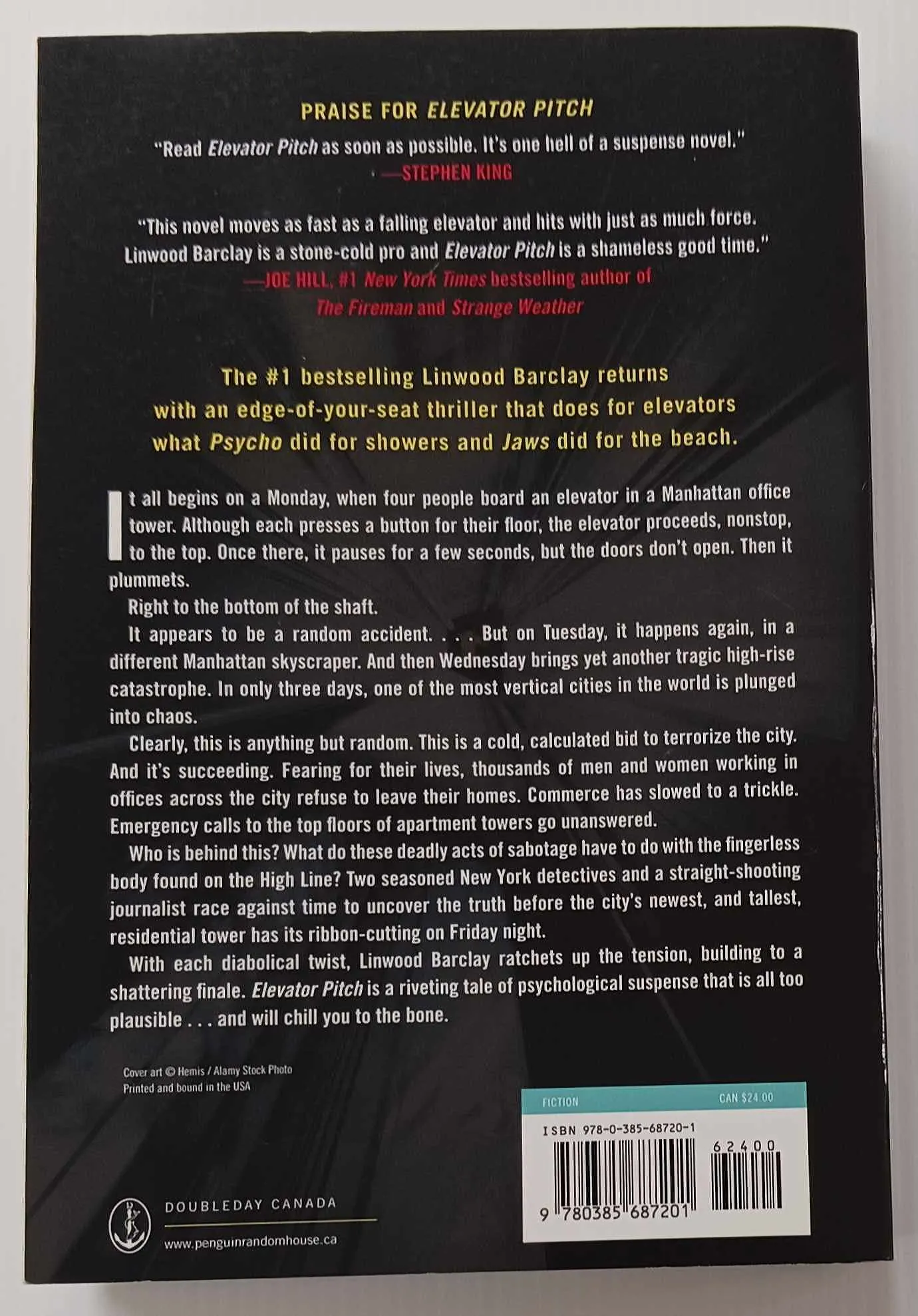 ELEVATOR PITCH - Linwood Barclay