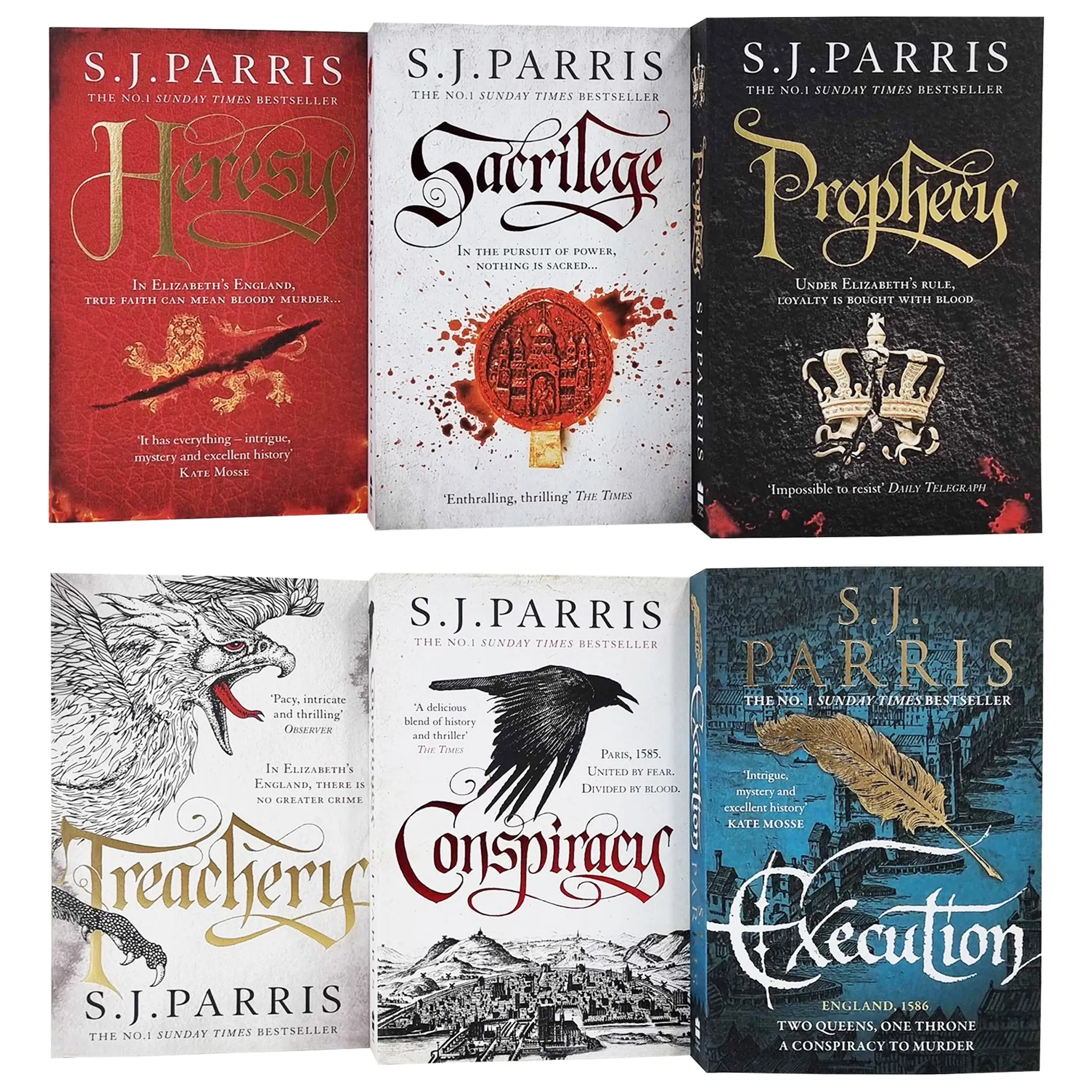 Giordano Bruno Series 6 Books Collection Set By S. J. Parris - Fiction - Paperback