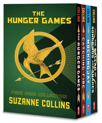 Hunger Games 4-Book Paperback Box Set (the Hunger Games, Catching Fire, Mockingjay, the Ballad of Songbirds and Snakes) Cleary's