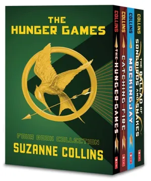 Hunger Games 4-Book Paperback Box Set (the Hunger Games, Catching Fire, Mockingjay, the Ballad of Songbirds and Snakes) Cleary's