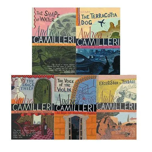 Inspector Montalbano by Andrea Camilleri Books 1-5 Collection Set - Fiction - Paperback