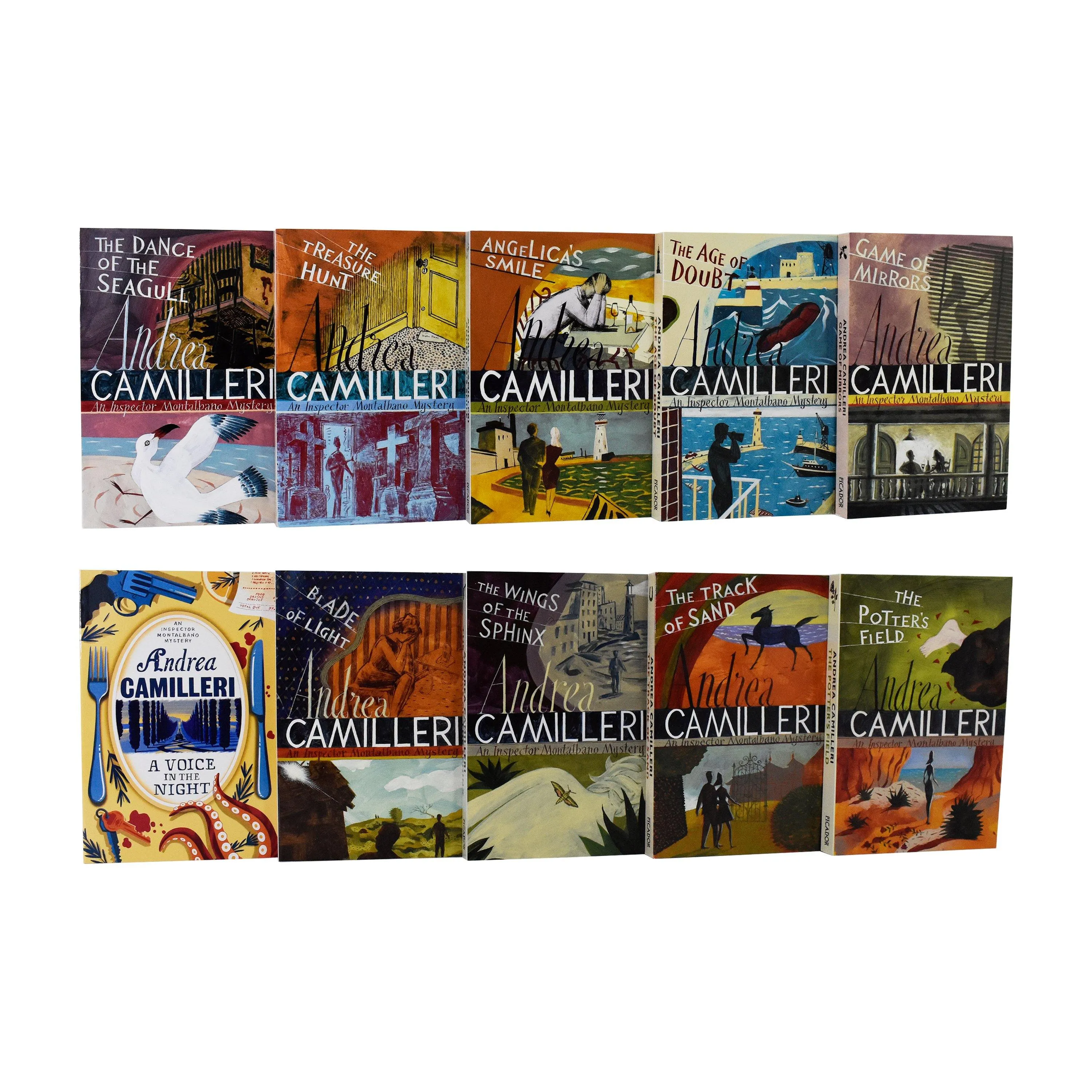 Inspector Montalbano by Andrea Camilleri Books 11-20 Collection Set - Fiction - Paperback