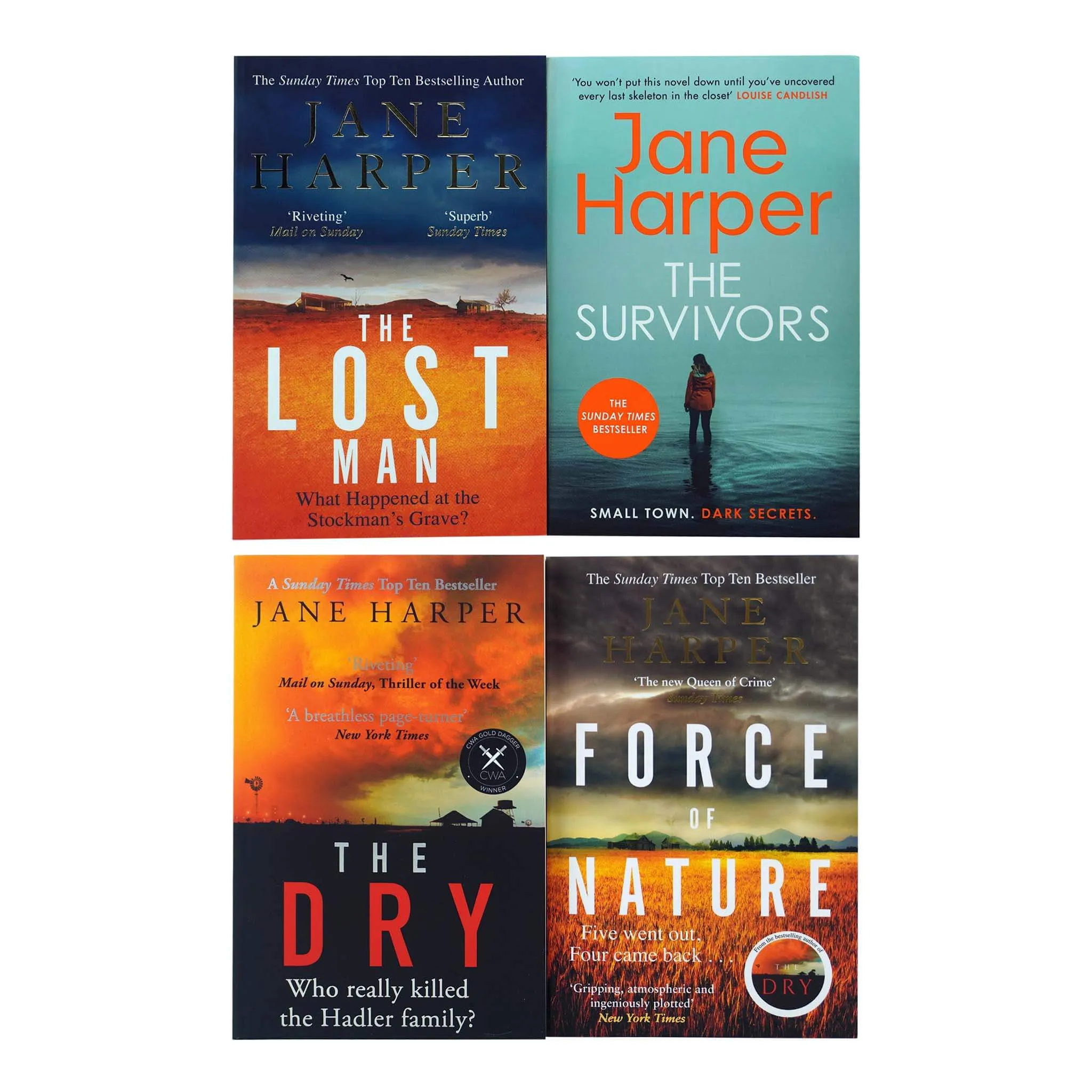 Jane Harper 4 Books Collection Set - Fiction - Paperback