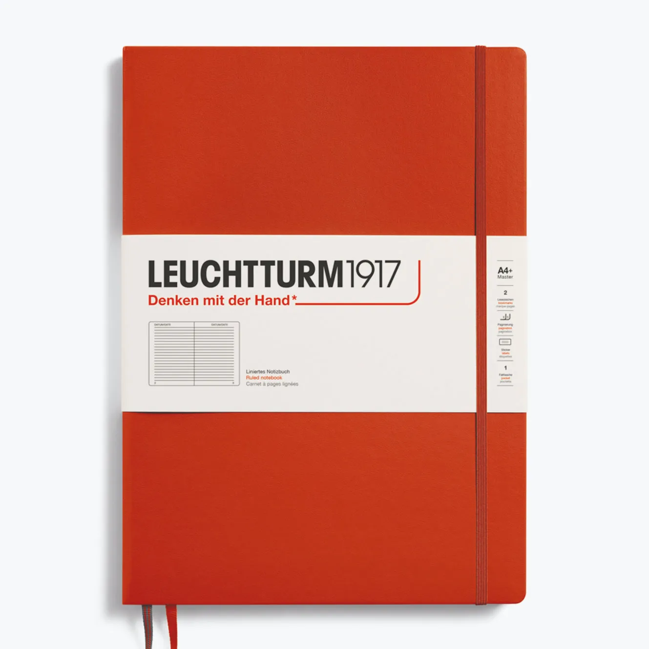 Leuchtturm1917 - Notebook - A4  - Slim - Fox Red