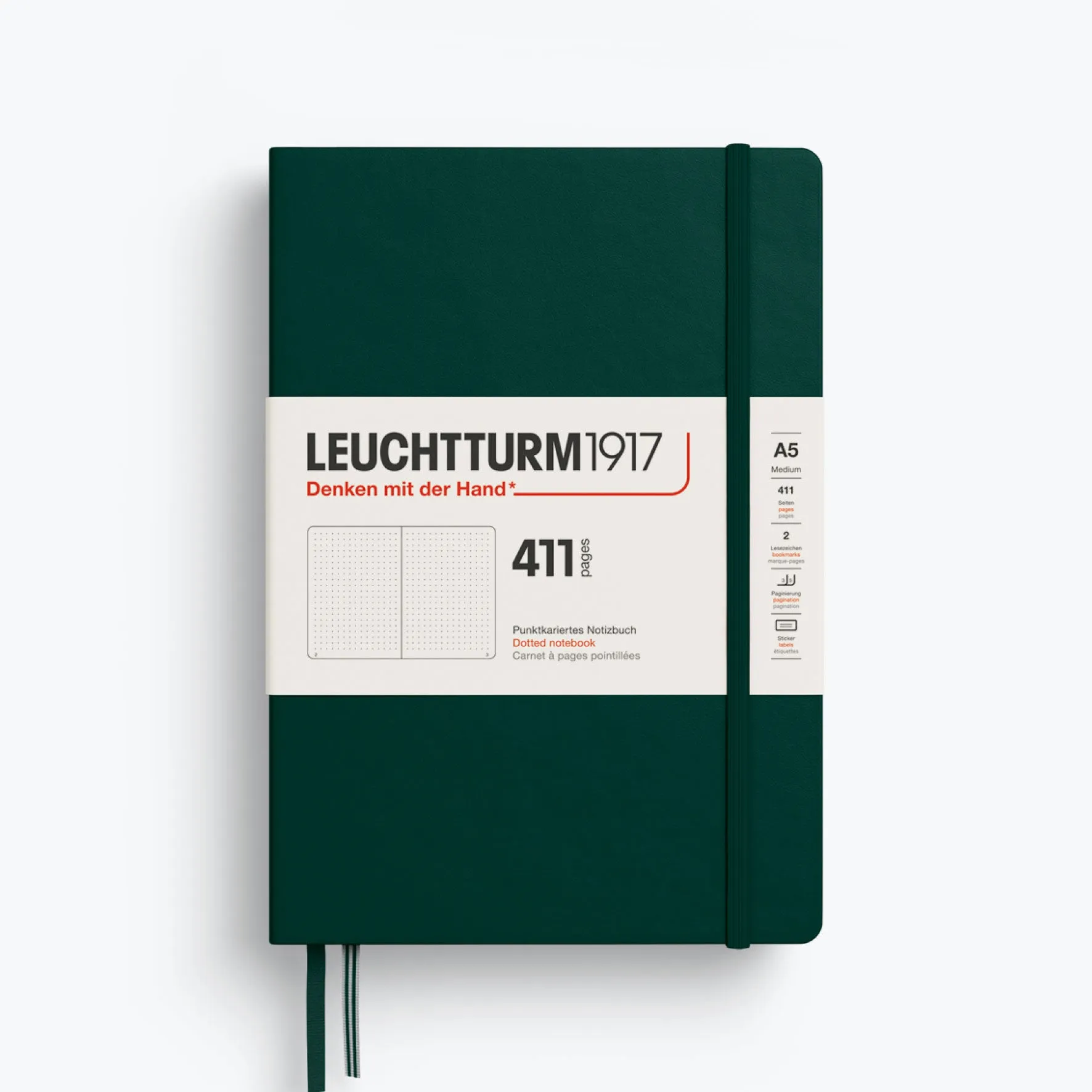 Leuchtturm1917 - Notebook - A5 - 411 Pages - Forest Green