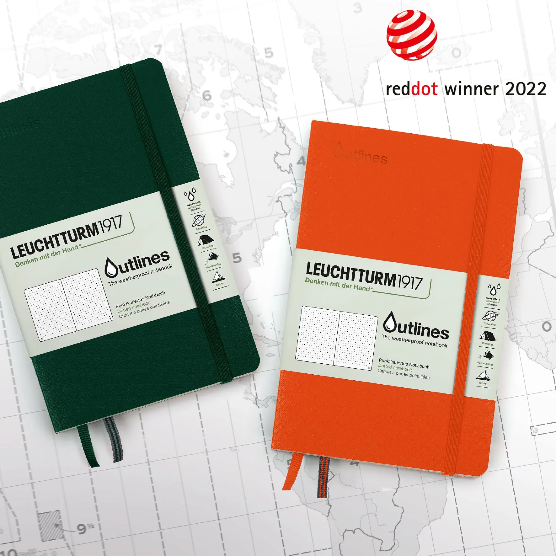 Leuchtturm1917 - Notebook - B6  - Outlines - Walden Green