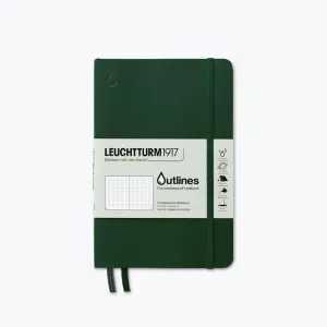 Leuchtturm1917 - Notebook - B6  - Outlines - Walden Green