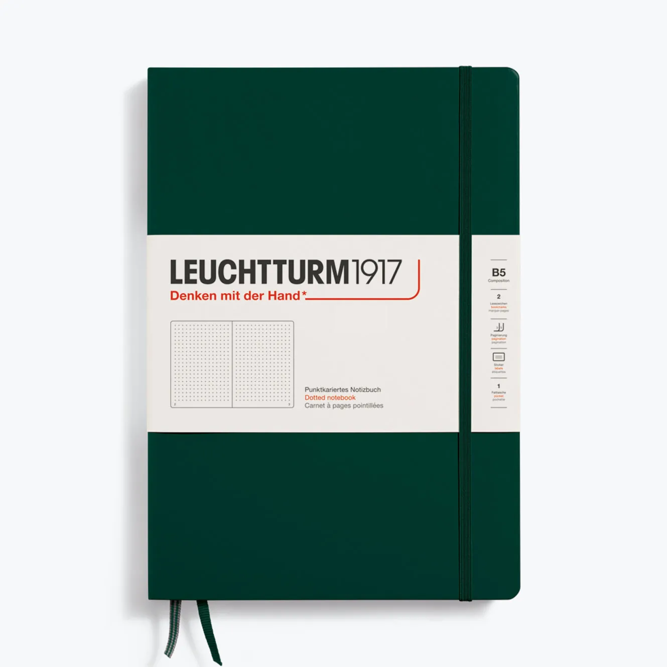 Leuchtturm1917 - Notebook - Hardcover - B5 - Forest Green
