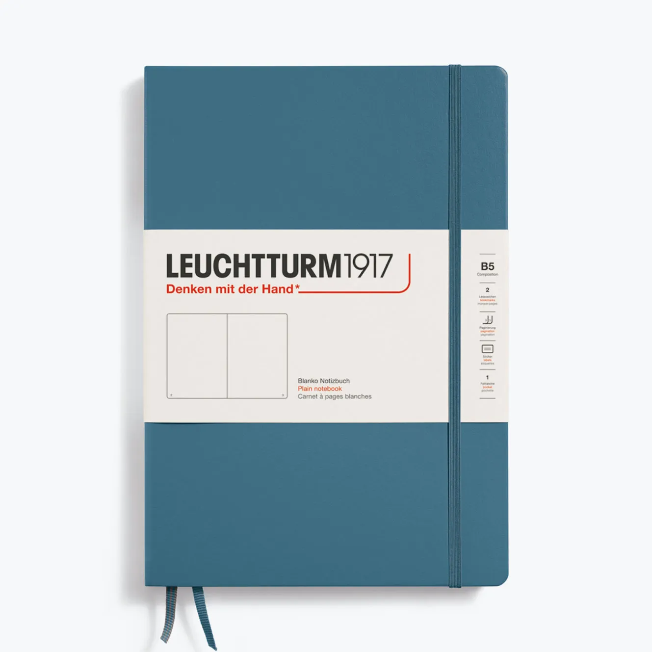 Leuchtturm1917 - Notebook - Hardcover - B5 - Stone Blue