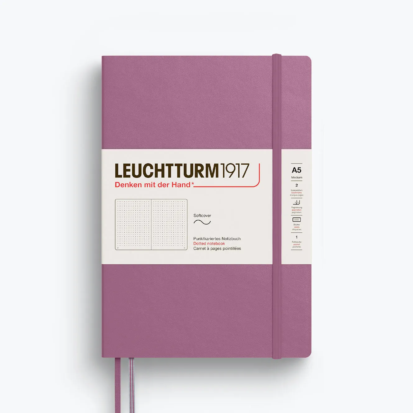 Leuchtturm1917 - Notebook - Softcover - A5 - Dusty Rose