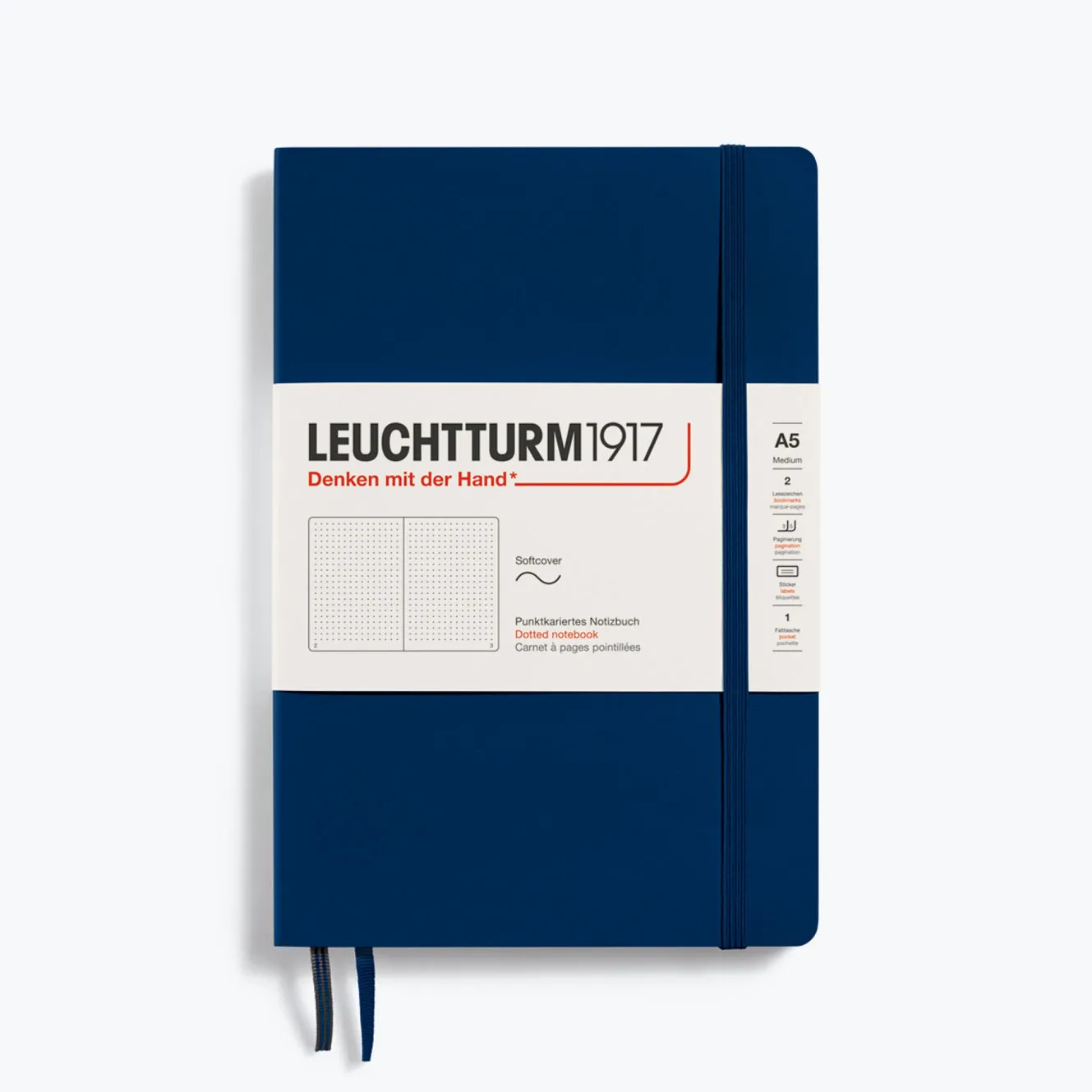 Leuchtturm1917 - Notebook - Softcover - A5 - Navy