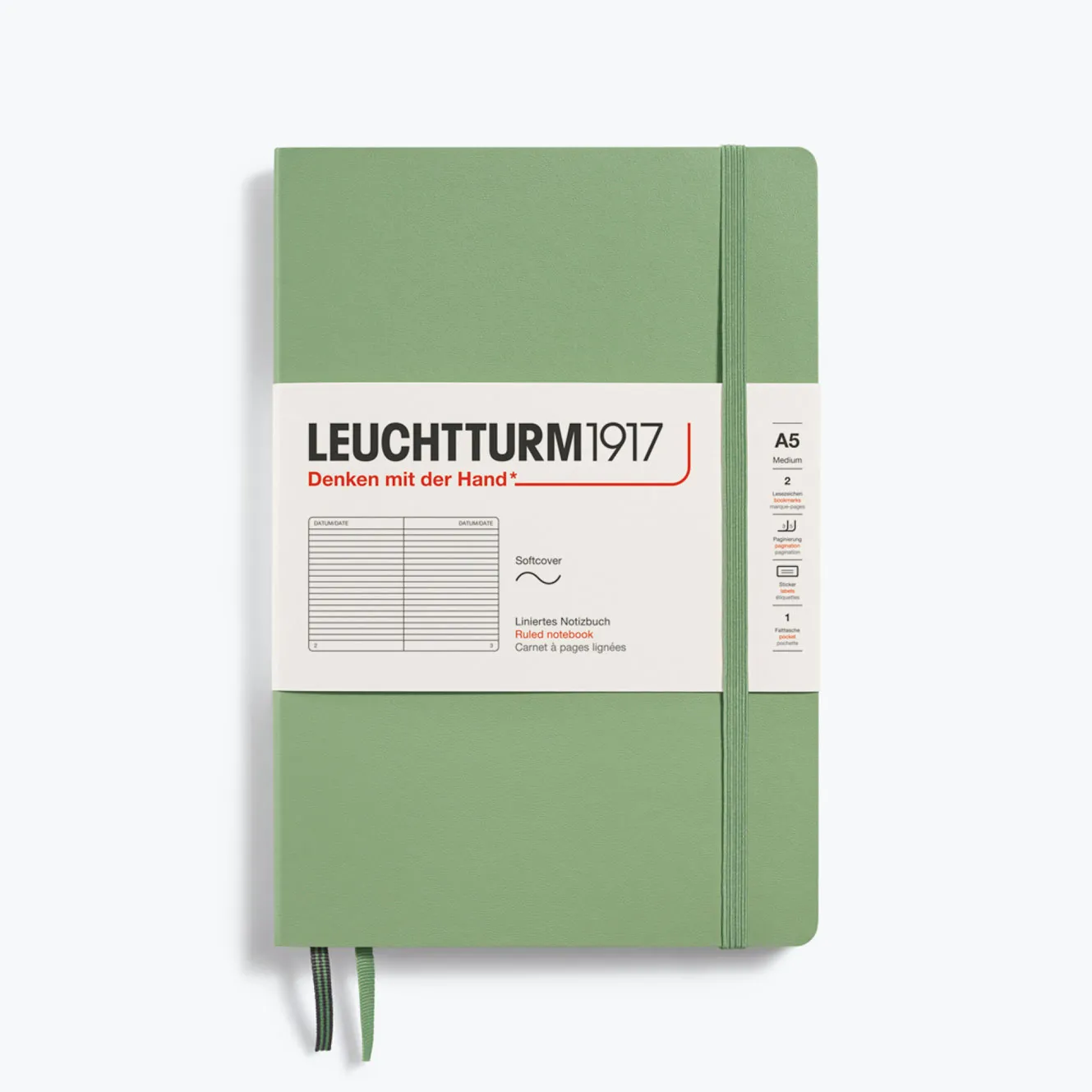 Leuchtturm1917 - Notebook - Softcover - A5 - Sage