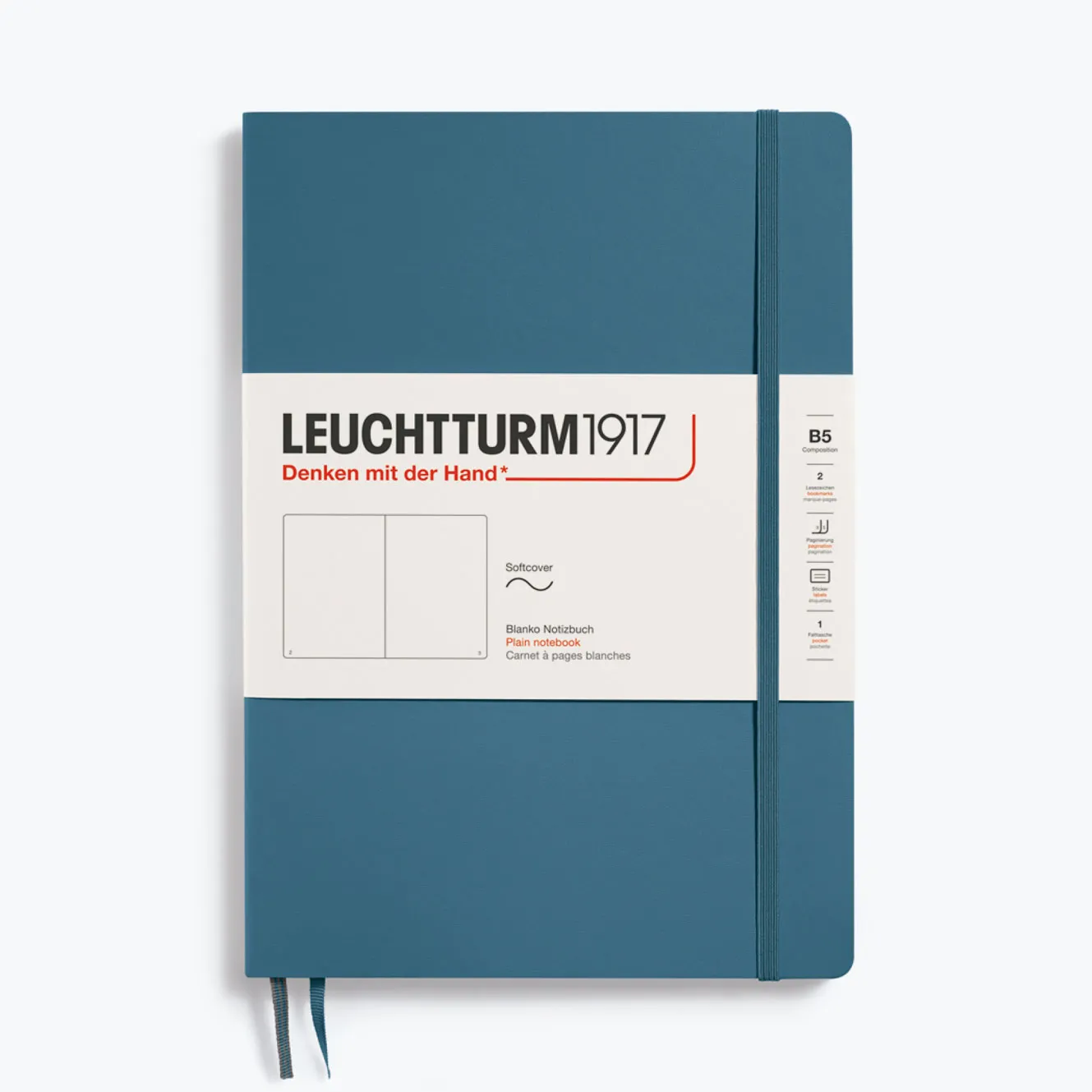 Leuchtturm1917 - Notebook - Softcover - B5 - Stone Blue