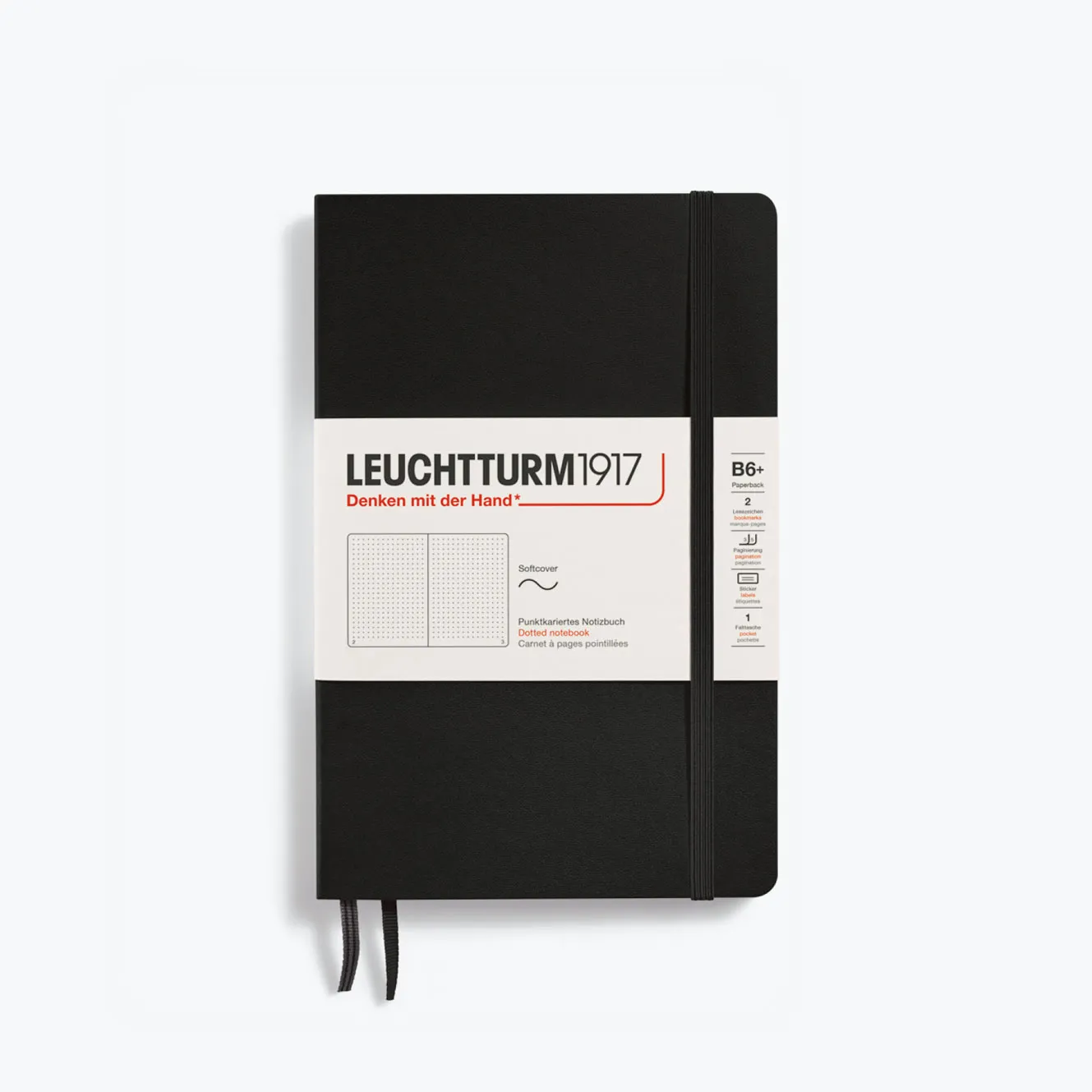 Leuchtturm1917 - Notebook - Softcover - B6  - Black