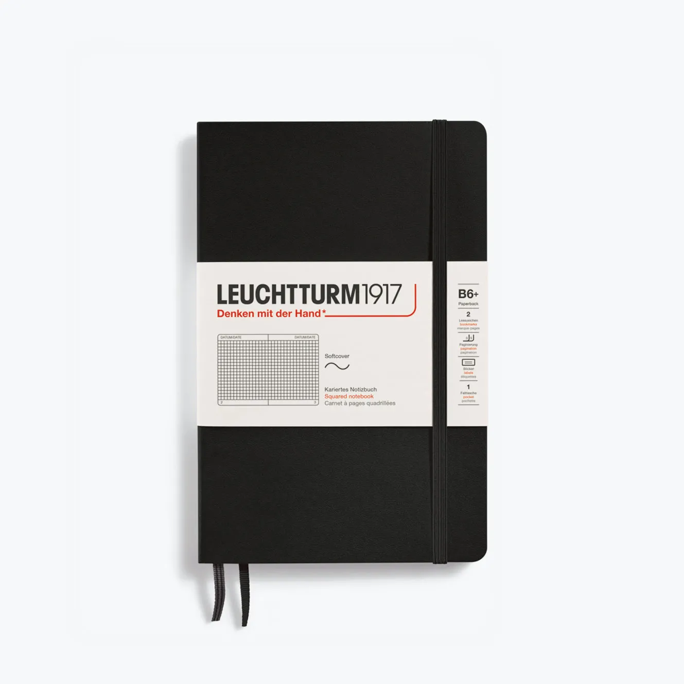 Leuchtturm1917 - Notebook - Softcover - B6  - Black