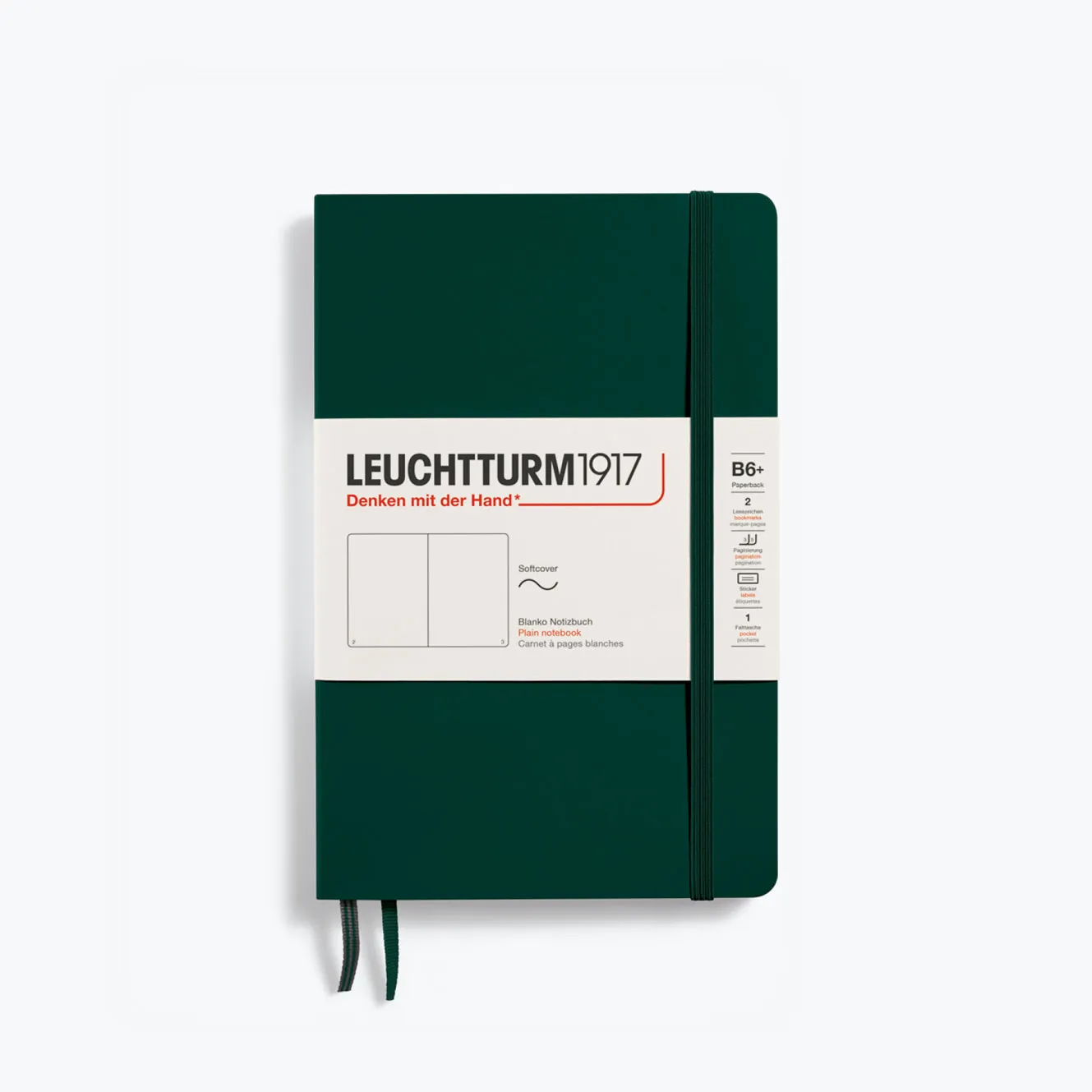 Leuchtturm1917 - Notebook - Softcover - B6  - Forest Green