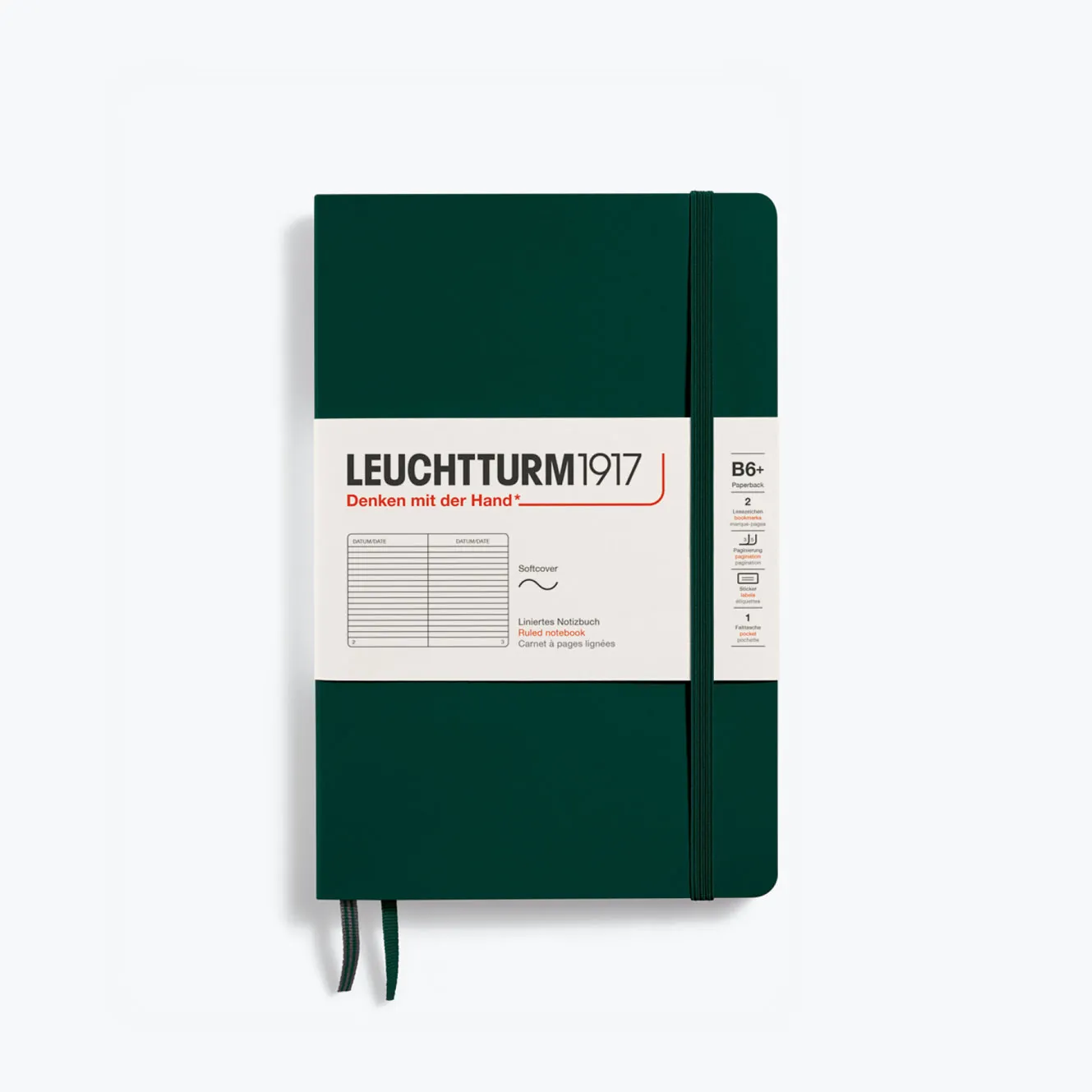 Leuchtturm1917 - Notebook - Softcover - B6  - Forest Green