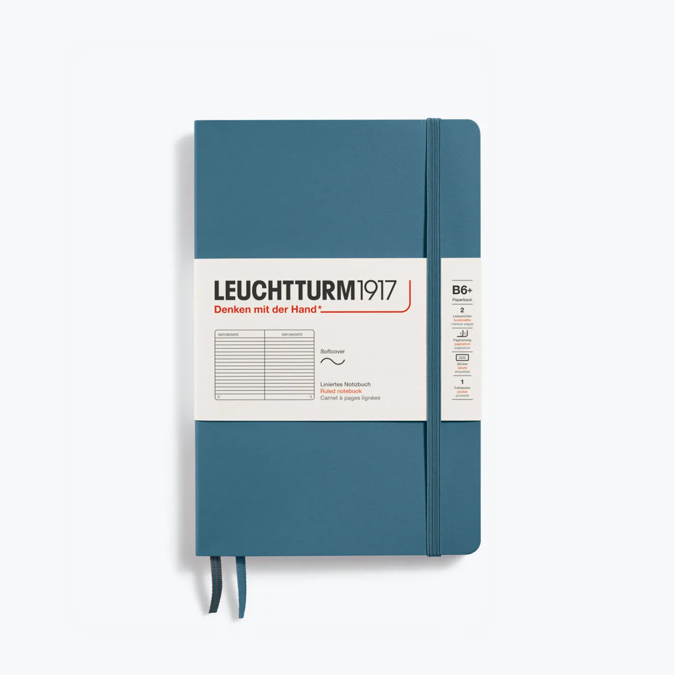 Leuchtturm1917 - Notebook - Softcover - B6  - Stone Blue