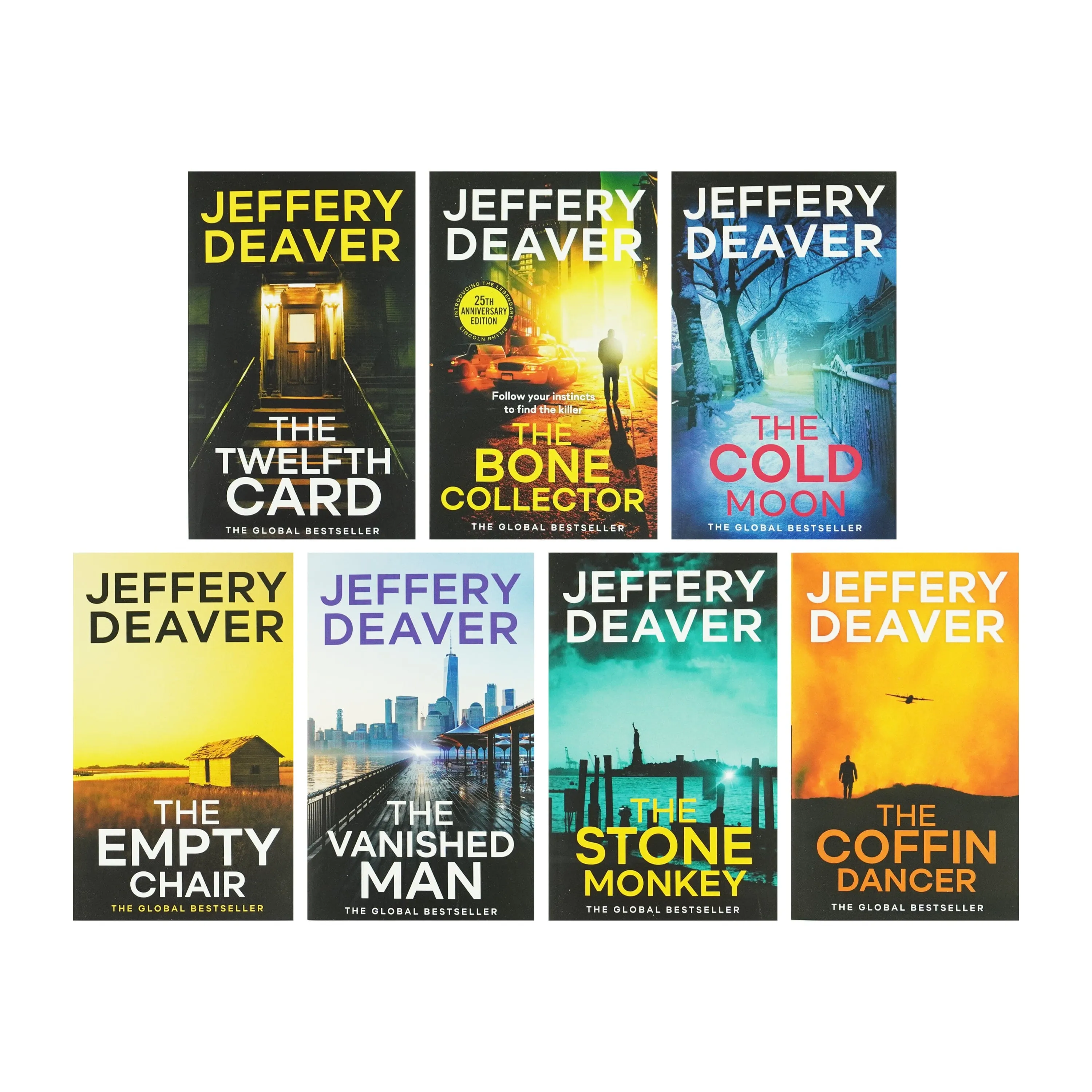 Lincoln Rhyme Thrillers Series By Jeffery Deaver 7 Books Collection - Fiction - Paperback