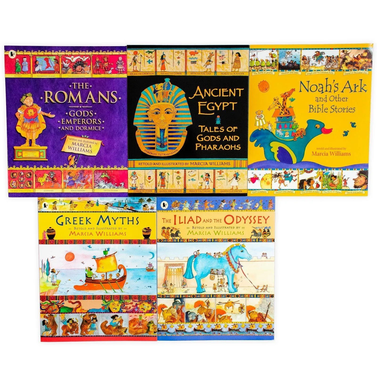 Marcia Williams Comic Strip Classics of the Ancient World 5 Book Collection