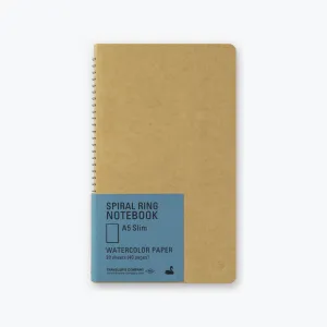 Midori - Notebook - Spiral Ring - A5 Slim - Watercolour Paper