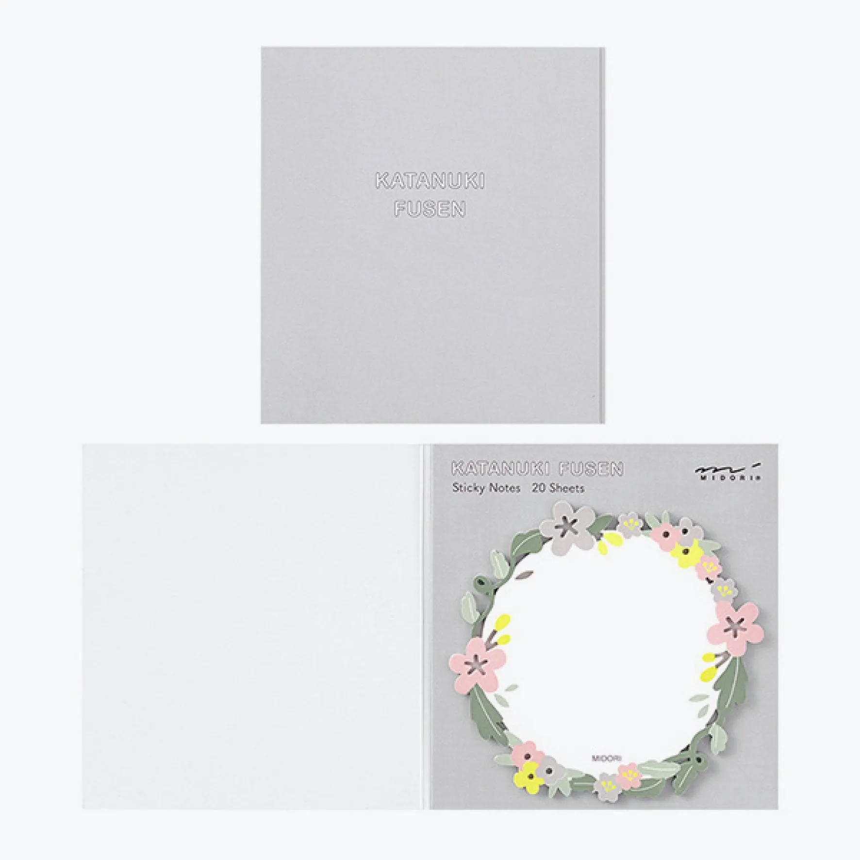 Midori - Notepad - Sticky Notes - Die-Cut - Wreath