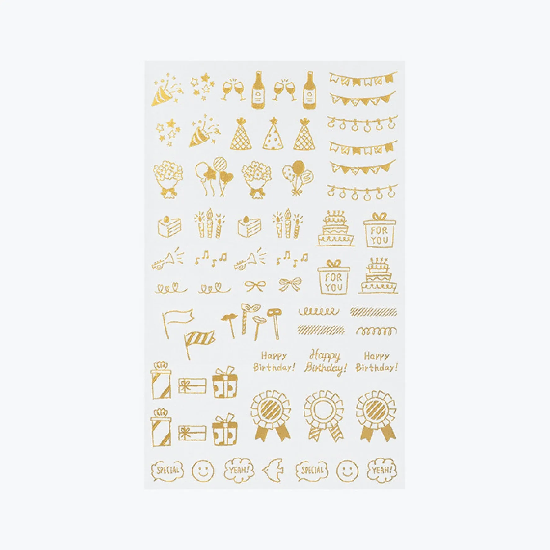 Midori - Planner Sticker - Foil Transfer - Celebration